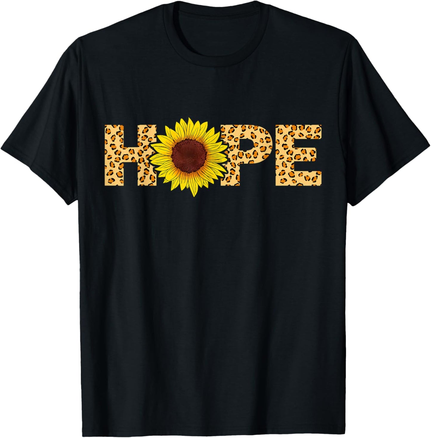 Hope Sunflower Leopard Cheetah Lover Apparel Trending US Everyday Wear