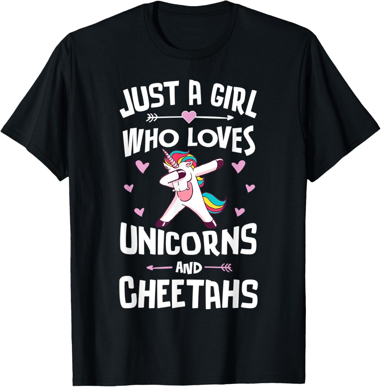 Just A Girl Who Loves Unicorns And Cheetahs Gift Women Apparel Premium Print Fan Favorite