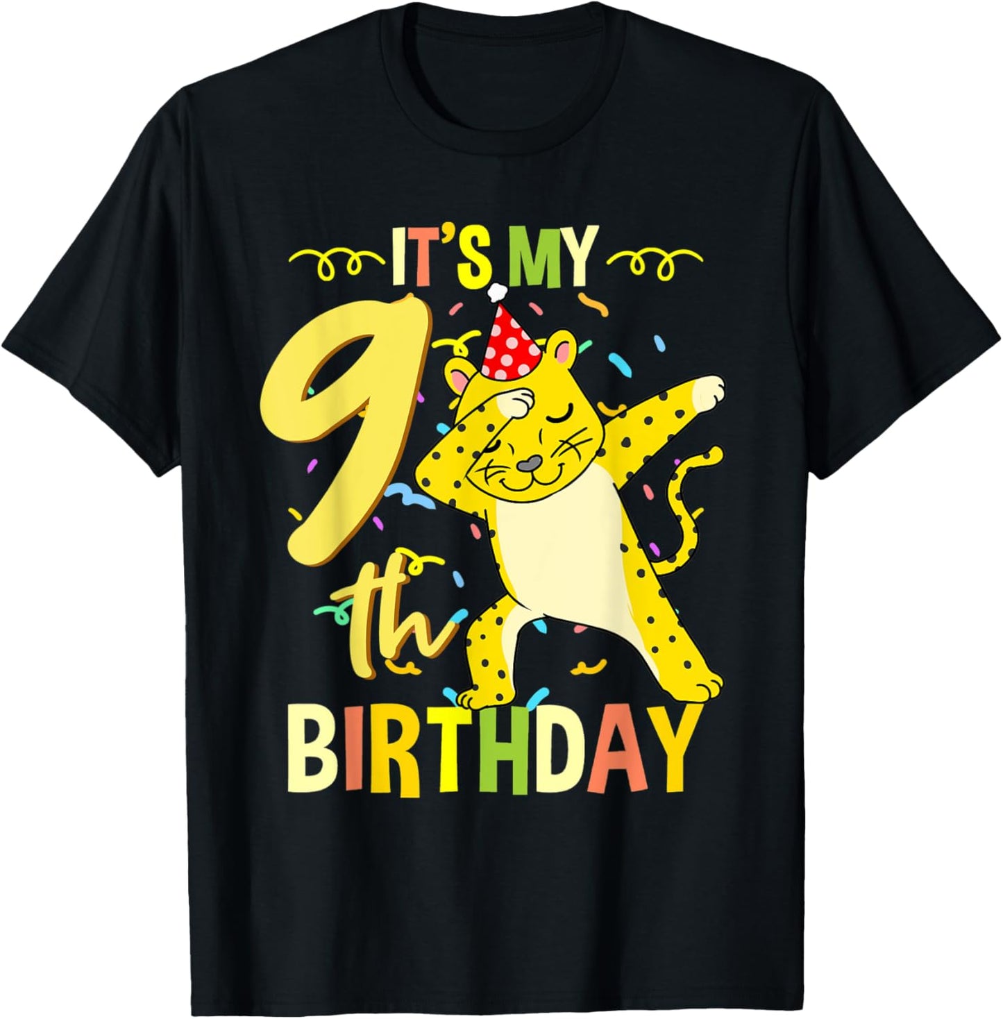Its My 9th Birthday Dabbing Cheetah Apparel High Search Demand US Top Pick