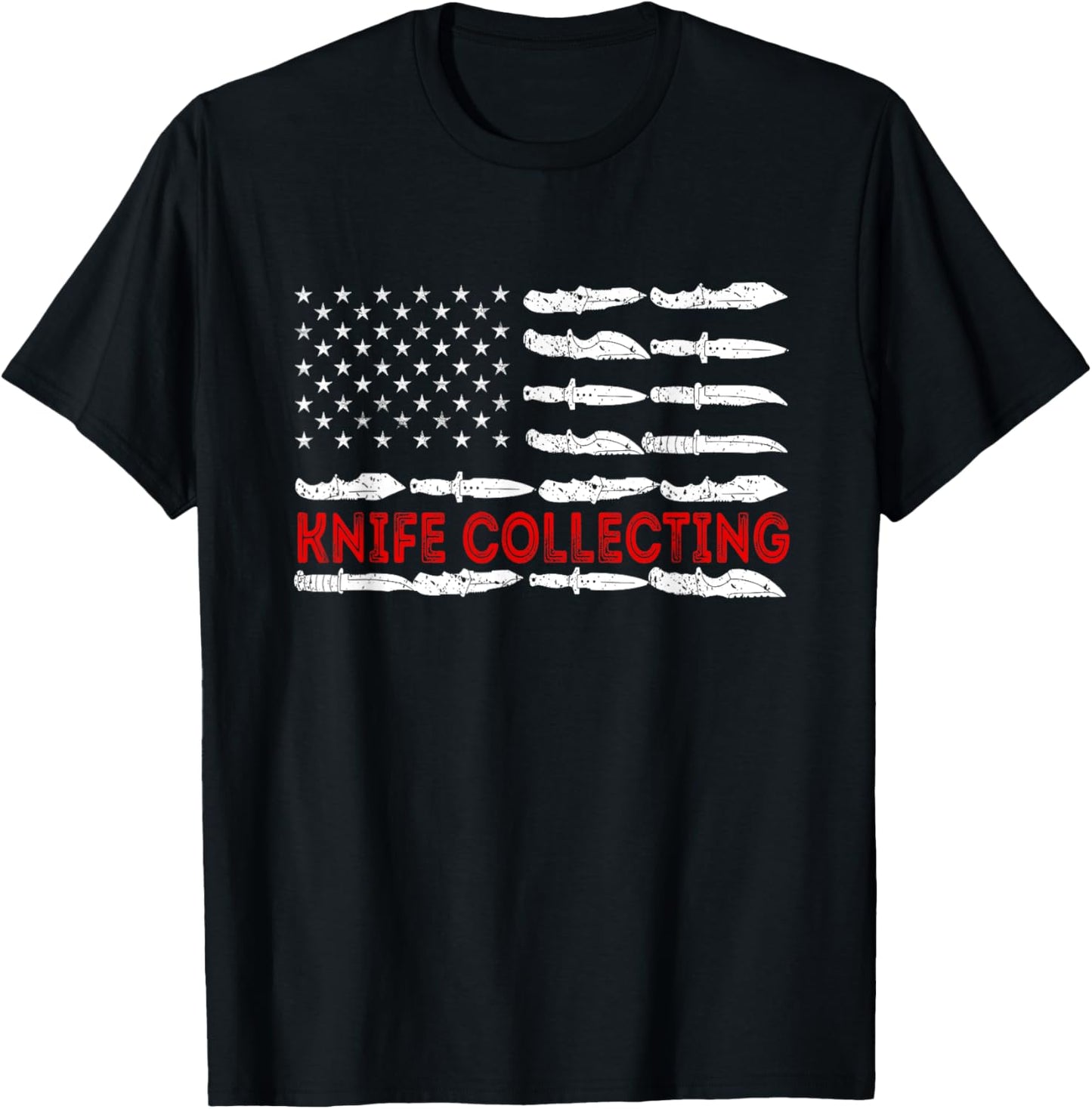 Knife Collecting America USA Flag Knives Collectors Makers Apparel | High Search Volume | Must-Have Style