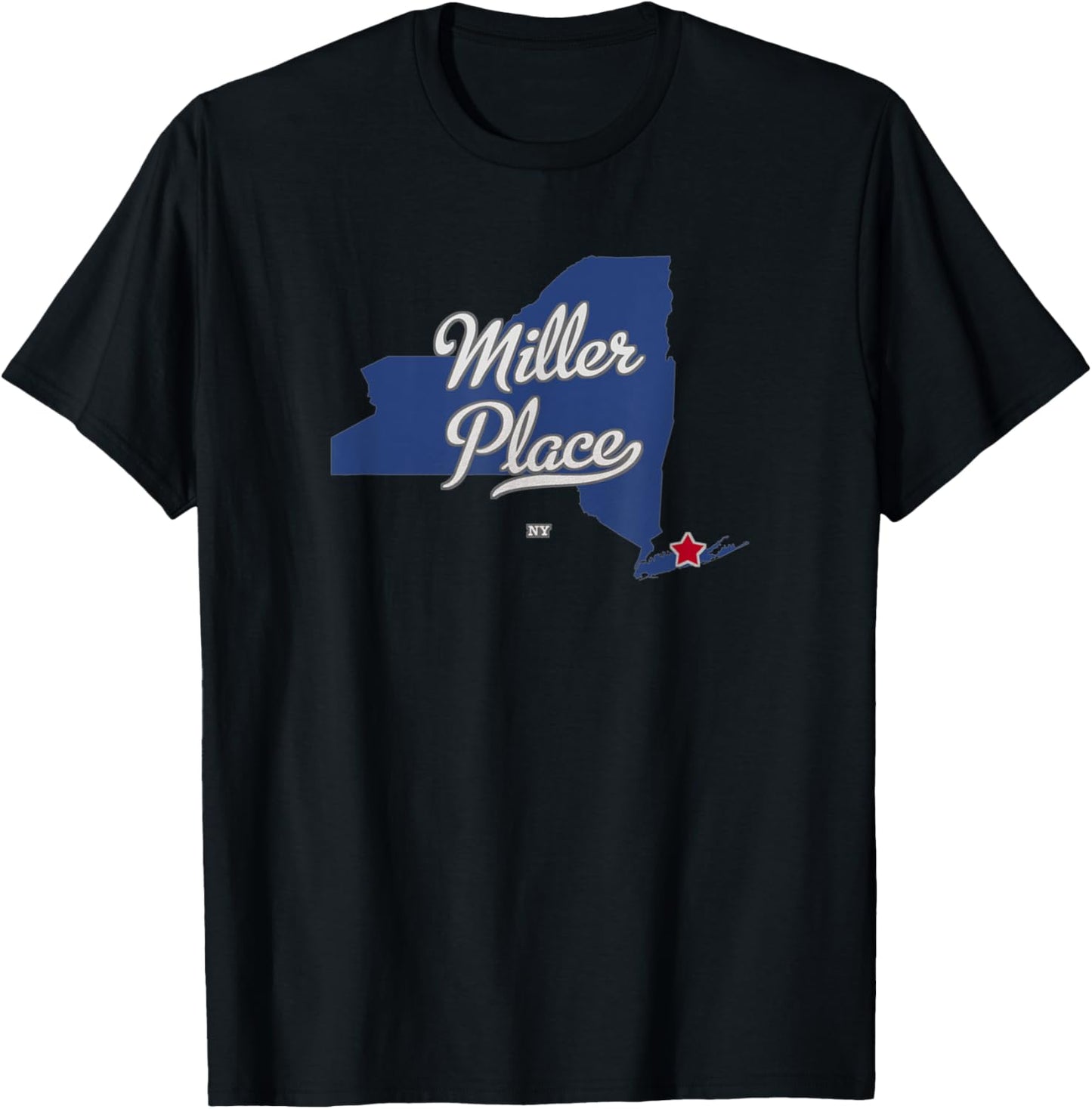 Miller Place New York NY Map Apparel | Google Shopping Optimized | Customer Favorite