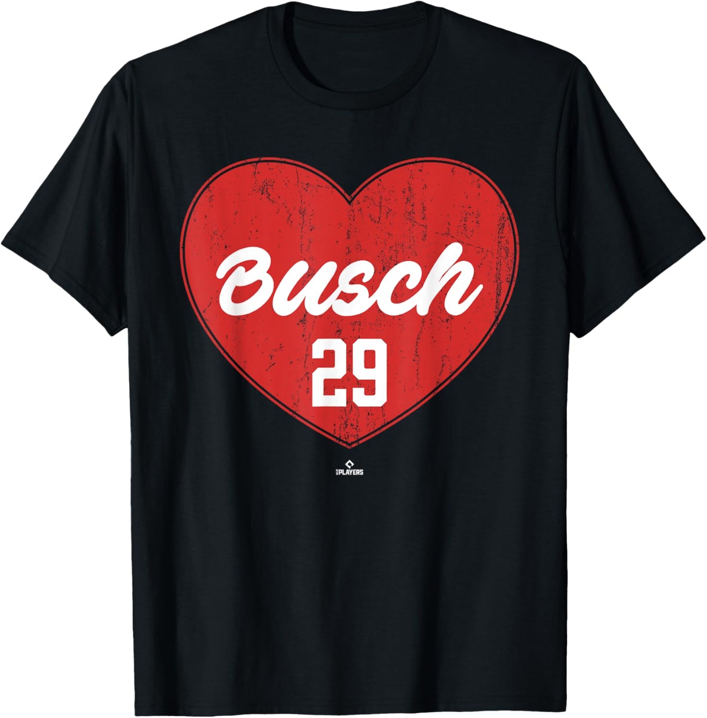Distressed Heart Michael Busch Chicago Baseball MLBPA Apparel | Trending 2025