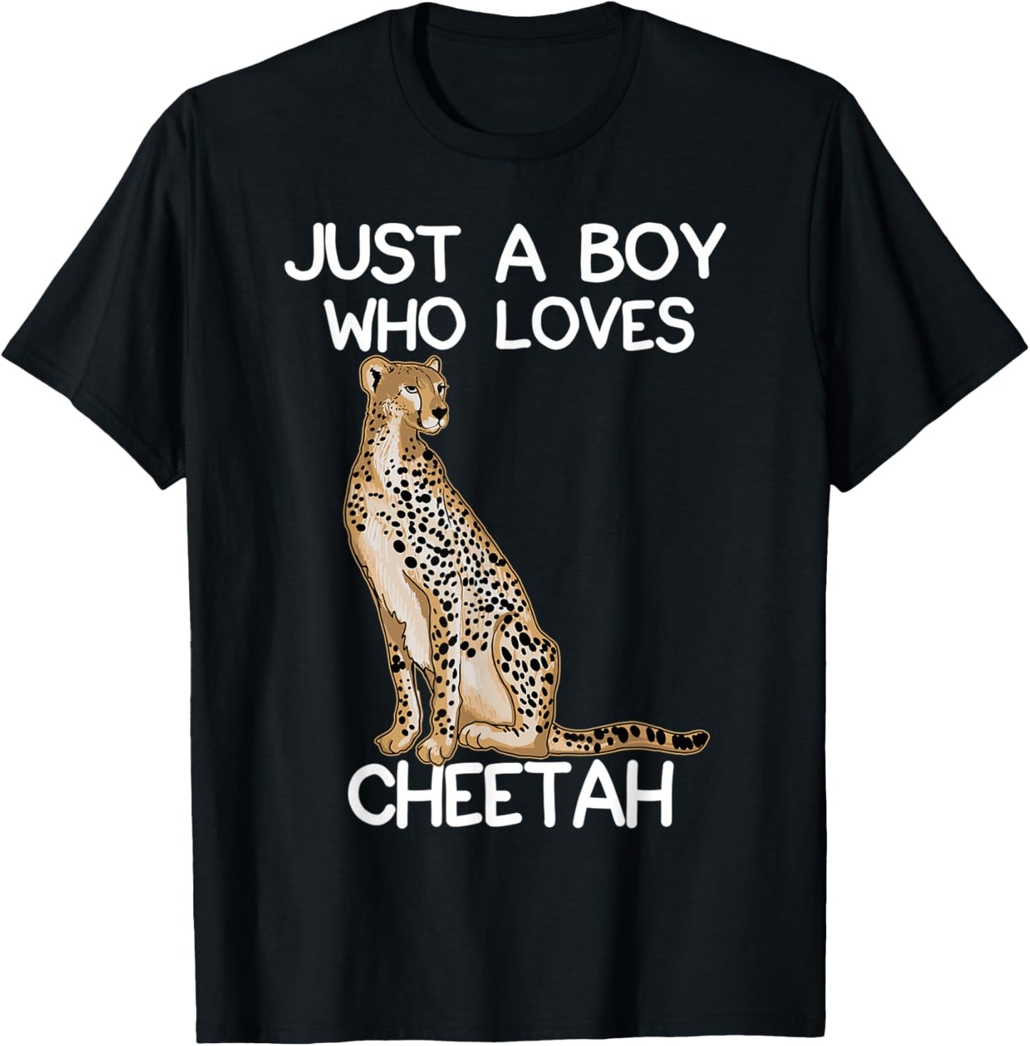 Just A Boy Who Loves Cheetah for Men Cheetah Lovers Apparel Viral TikTok Find Everyday Wear