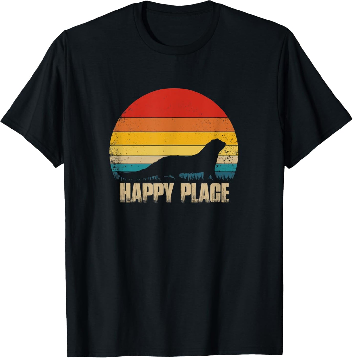 Retro Ferret - Ferret Lover - Happy Place Apparel | Bestseller Style | High CTR Boost