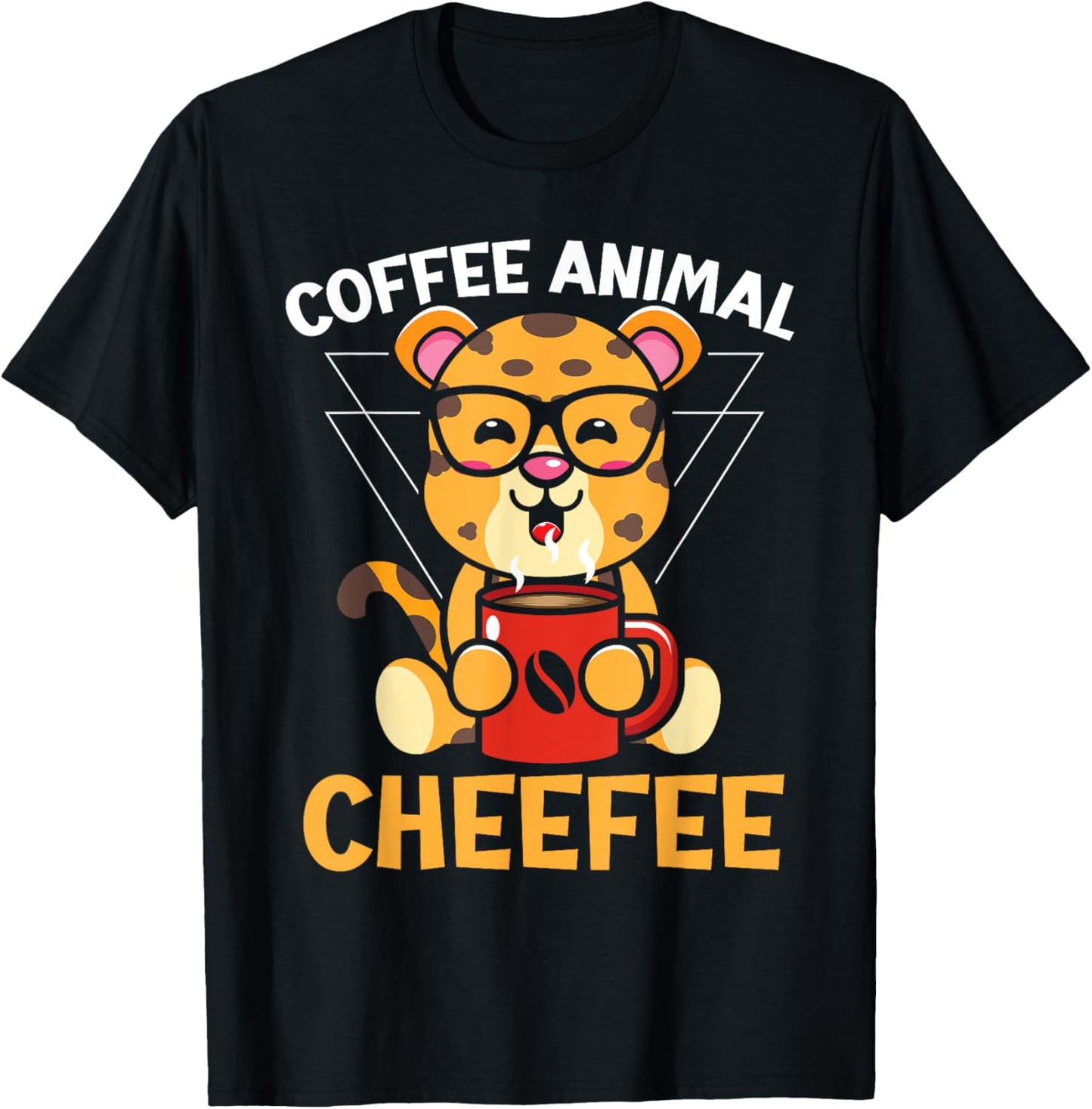 Coffee Animal Cheefee Caffeine Drinker Cheetah Apparel Trending US Best Seller Look
