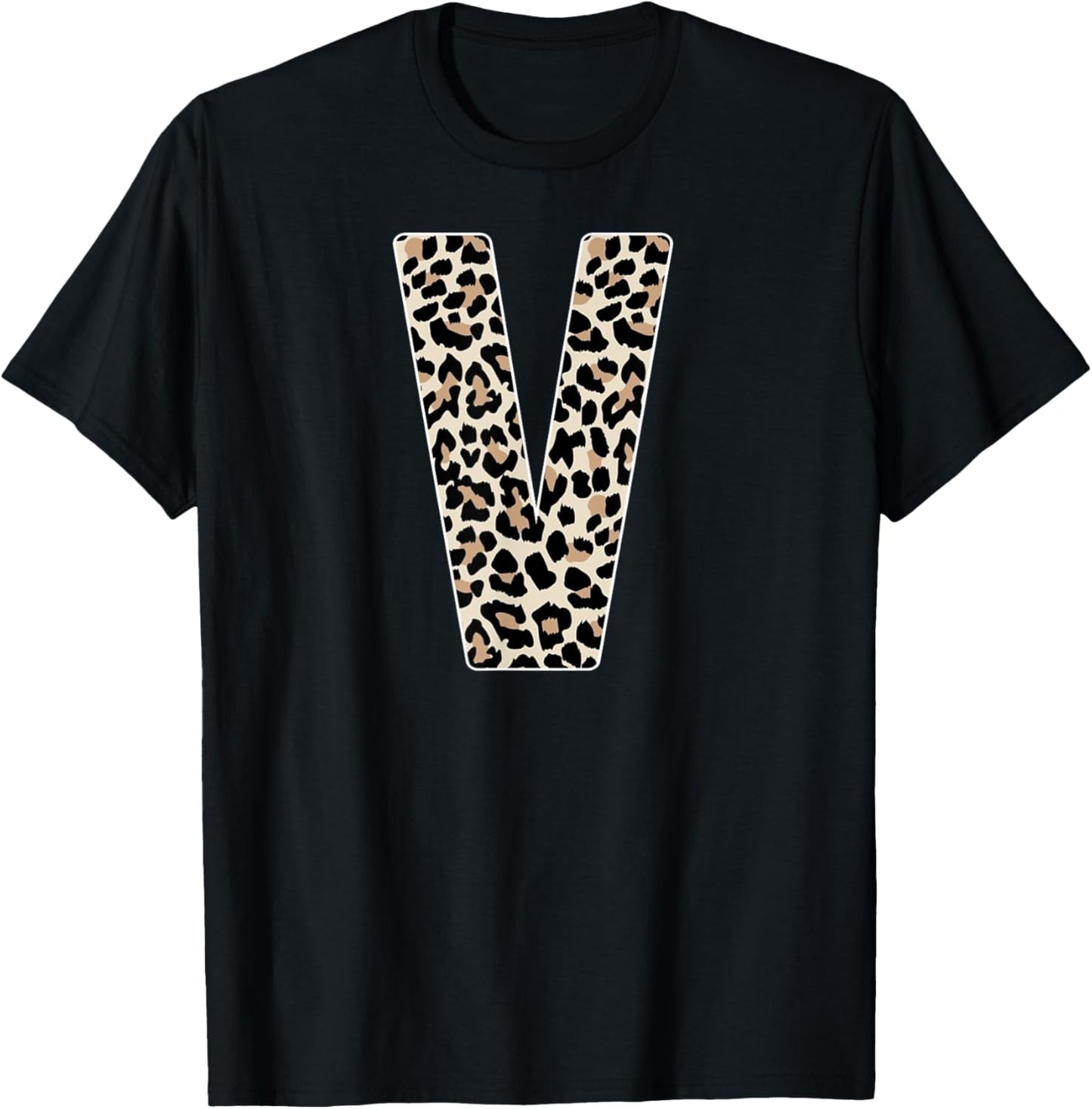 Leopard Print Cheetah Print Animal Print Letter V Cat Apparel Premium Print Gift Ready