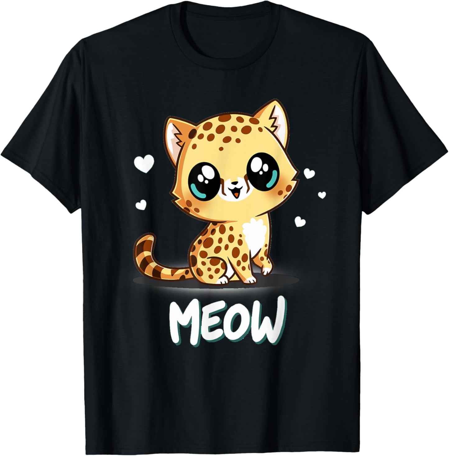 Meow Cat Cheetah Adorable Kitten Meow Kitty Cute Cats Mom Apparel Trending US Hot Right Now