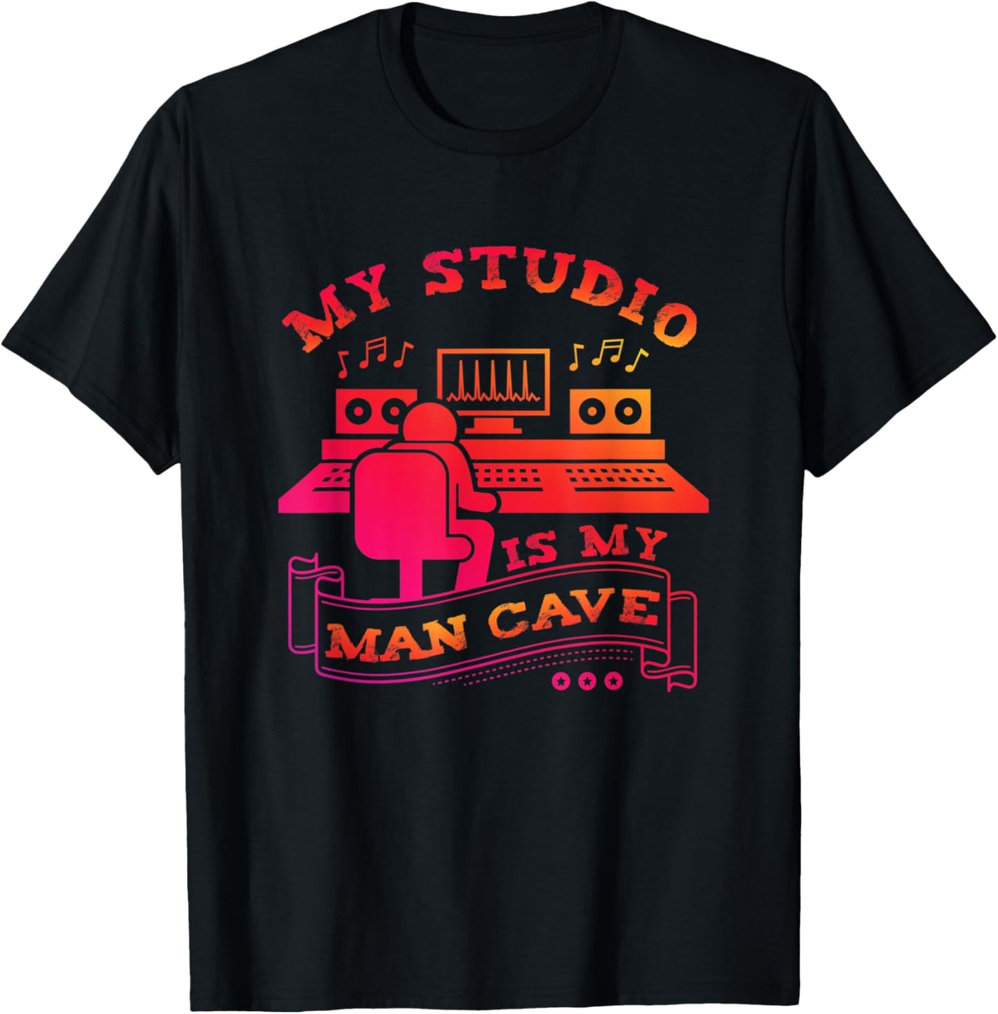 Mens My Studio Is My Man Cave DJ Beat Maker Music Producer Apparel | High Search Volume | Perfect Gift Idea
