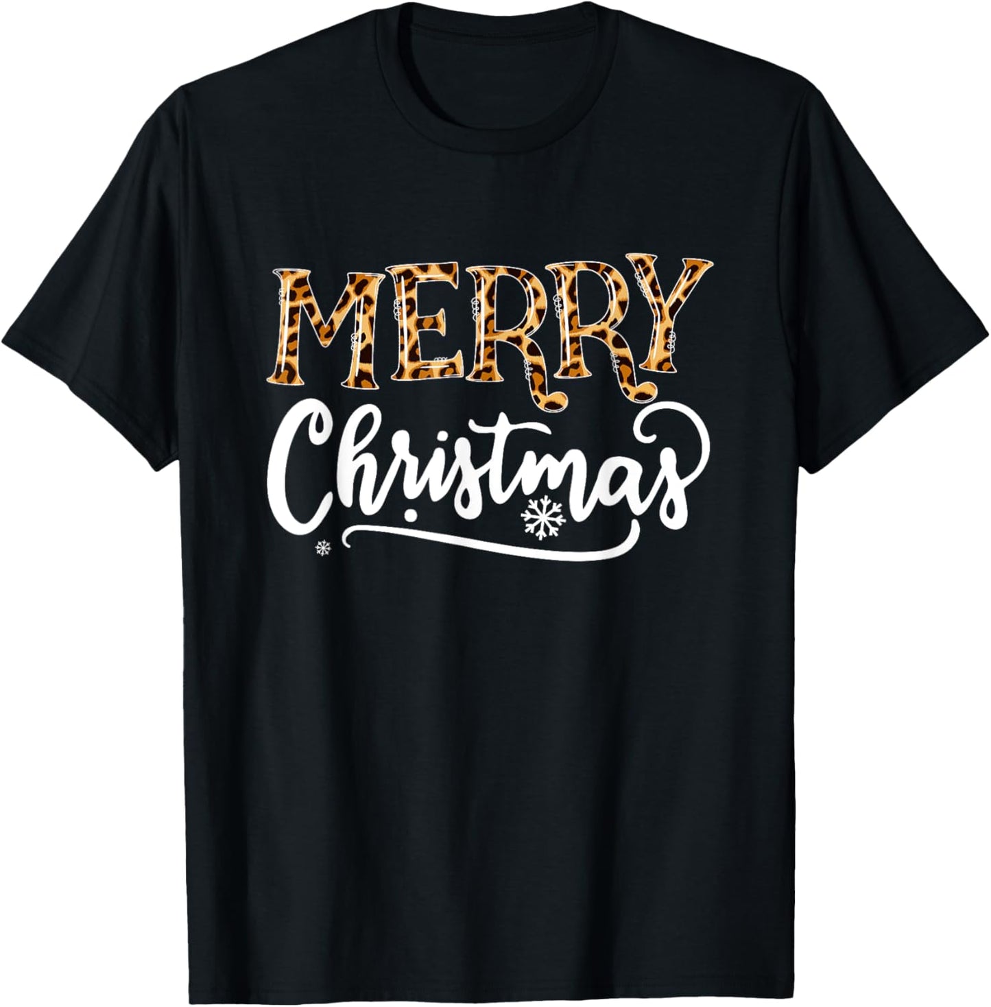 Merry Christmas Leopard Cheetah Print Xmas Family Matching Apparel Comfort Fit Best Seller Look