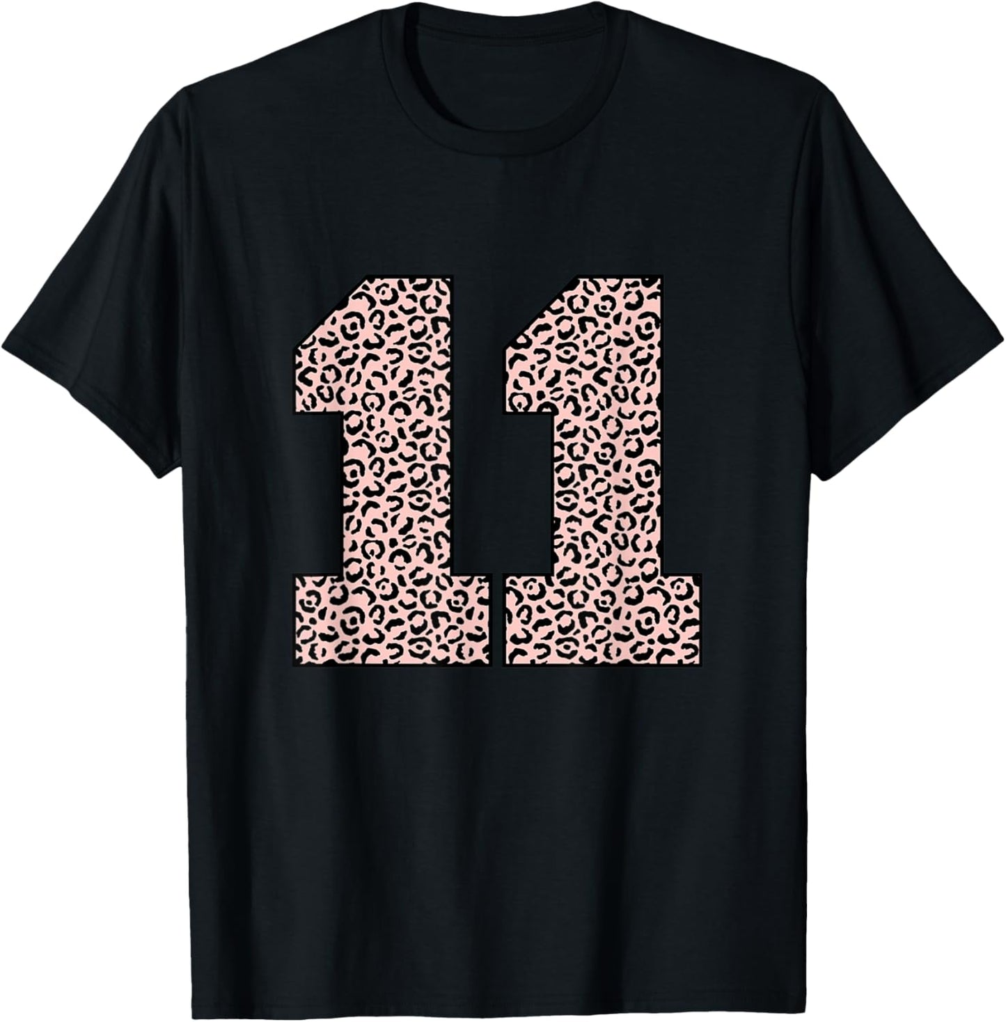 Number Eleven 11 Pink Cheetah Print Apparel Streetwear Style Gift Ready