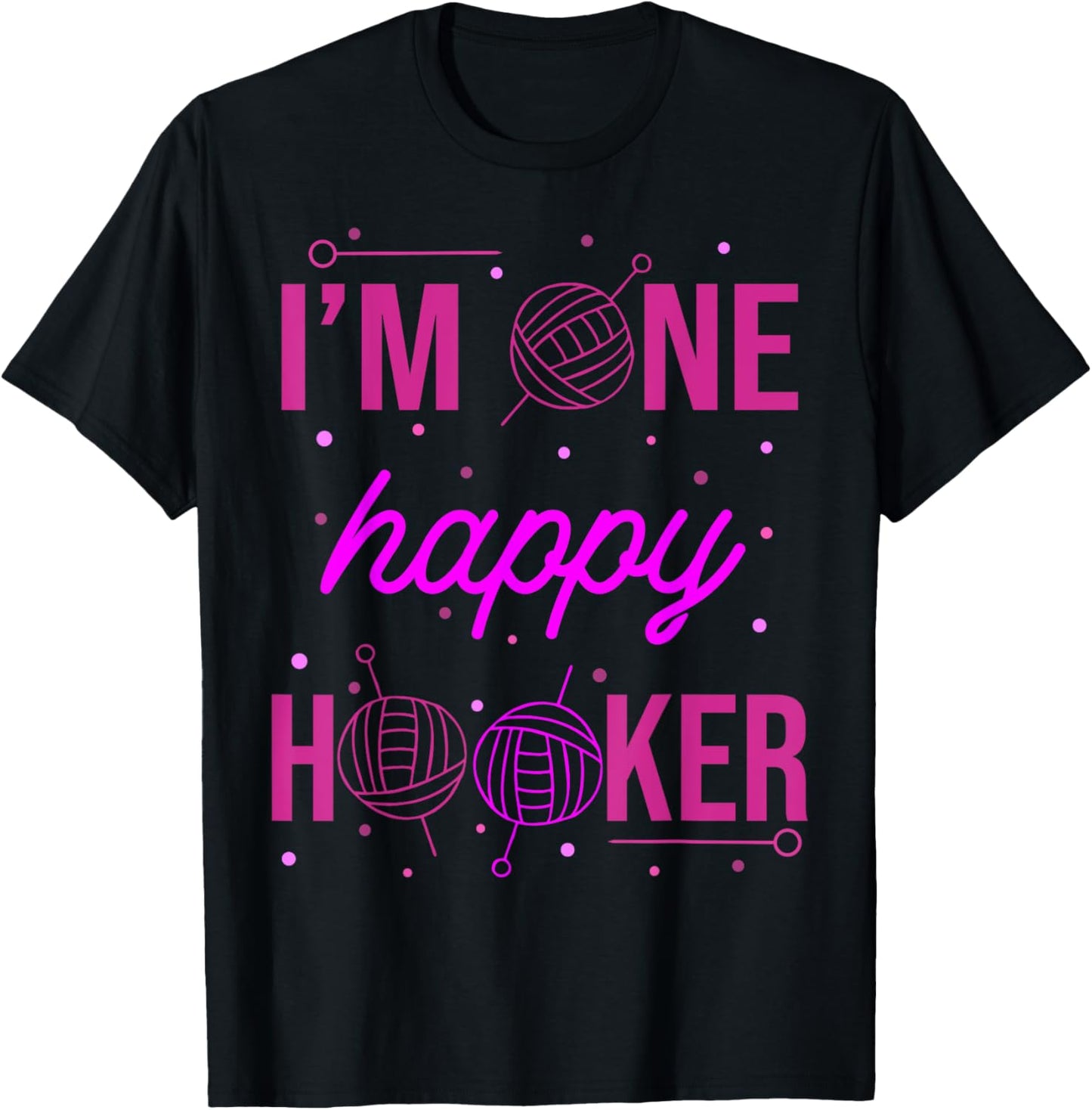 Happy Hooker Crochet Patterns Knitting Yarn Needles Hook Yarn Supply | Viral US Pick | Perfect for Crafters