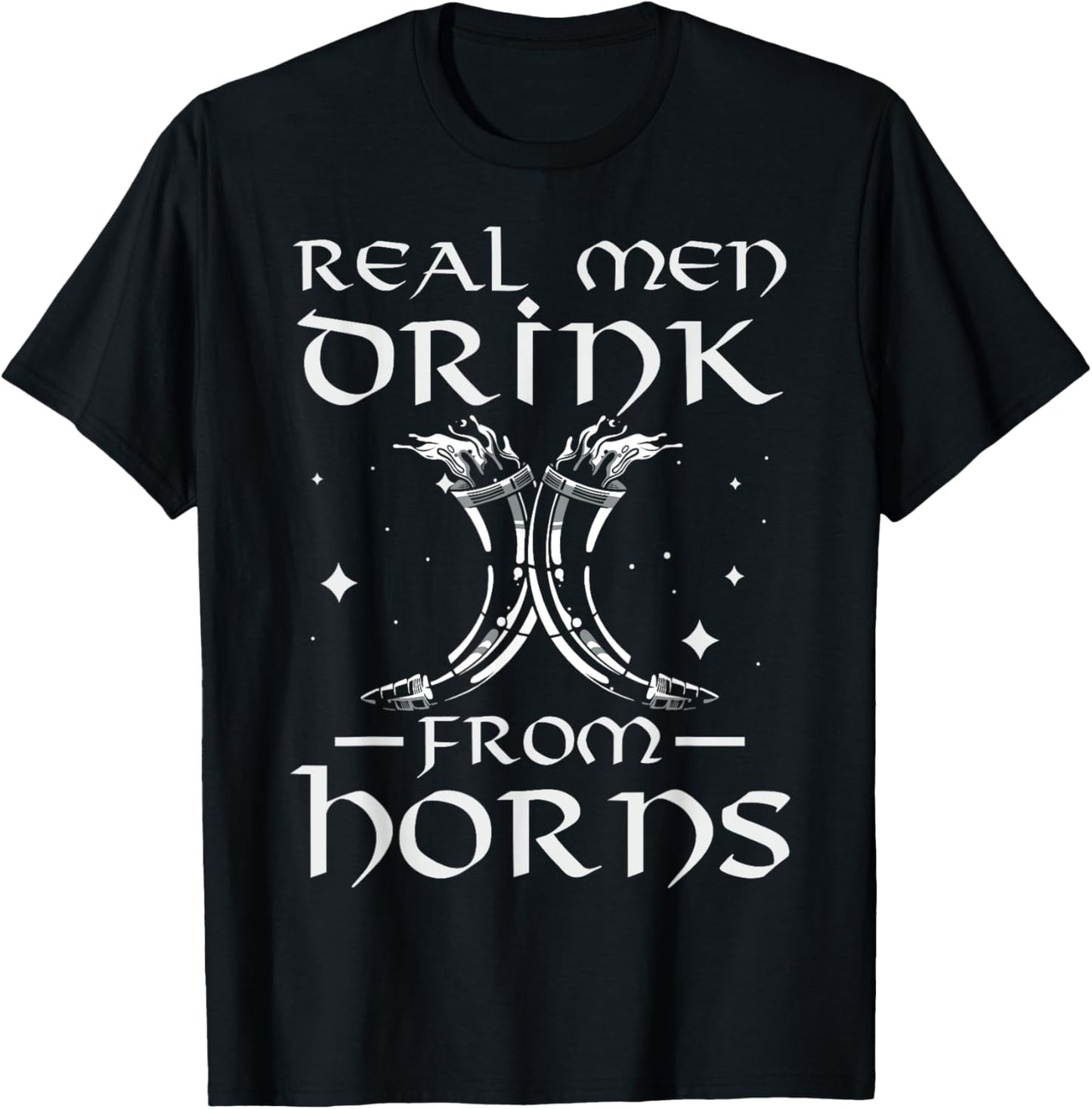 Real men drink from horns Quote for a Mead Maker Apparel | Trending 2025 | Must-Have Style