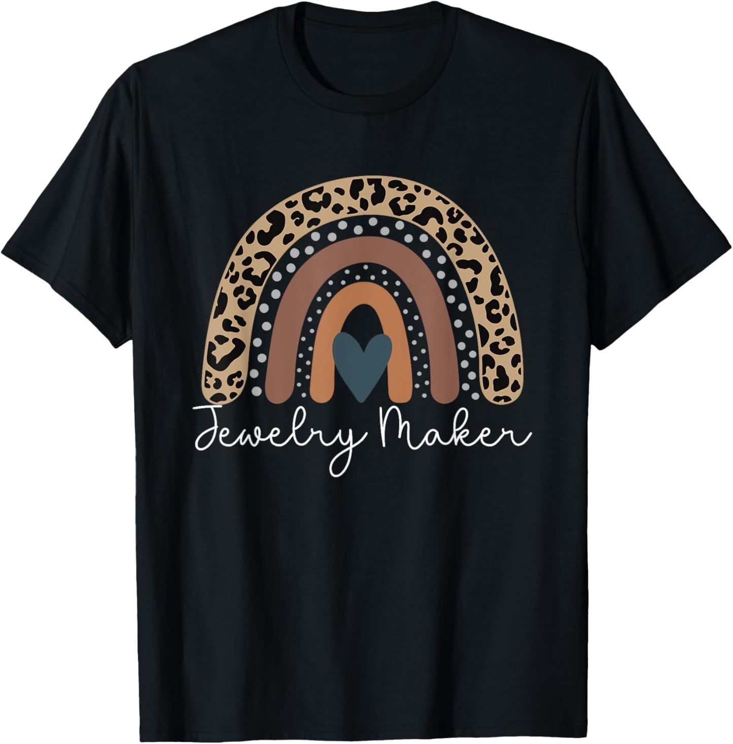 Cute Design Leopard Boho Rainbow for Jewelry Maker Squad Apparel | Premium Quality | Must-Have Style