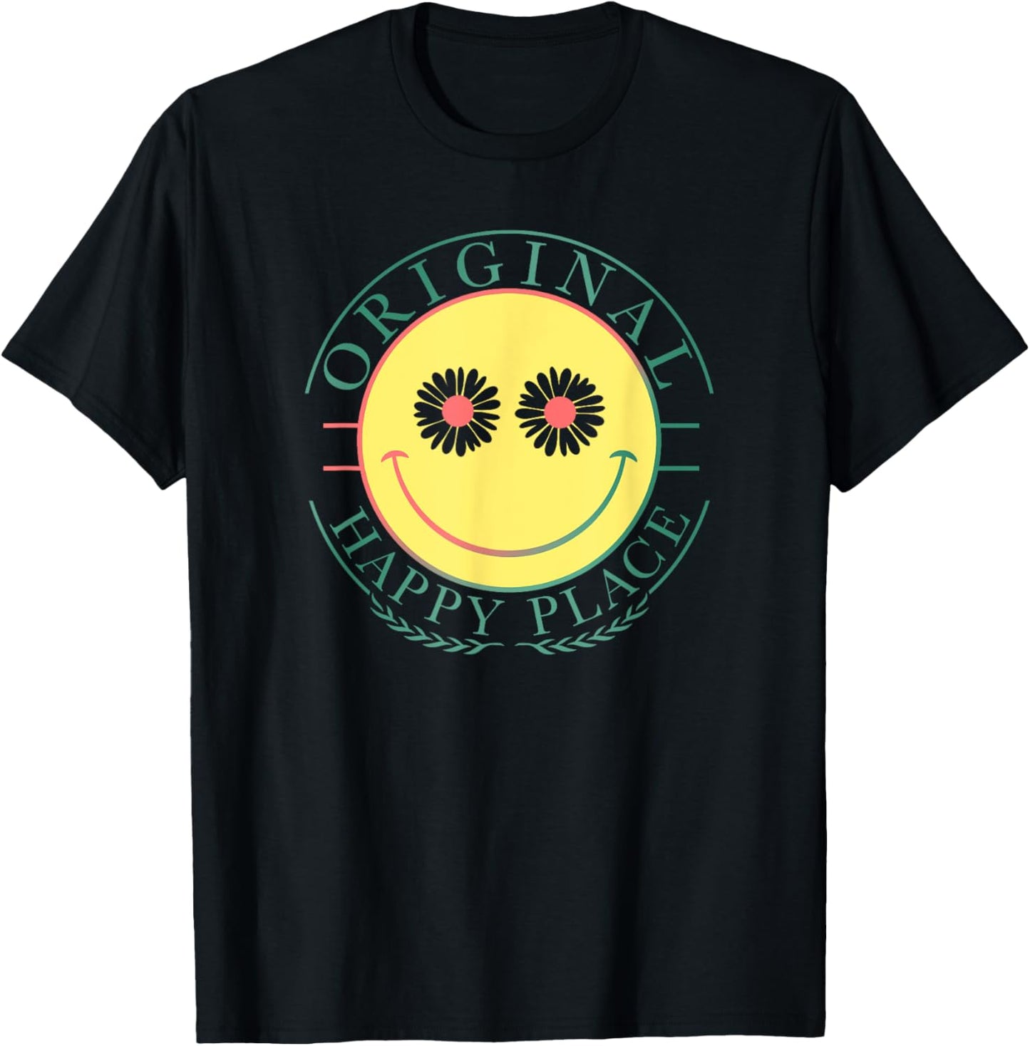 Trendy Classic Design Original Happy Place Apparel | Bestseller Style | Aesthetic Casual Look