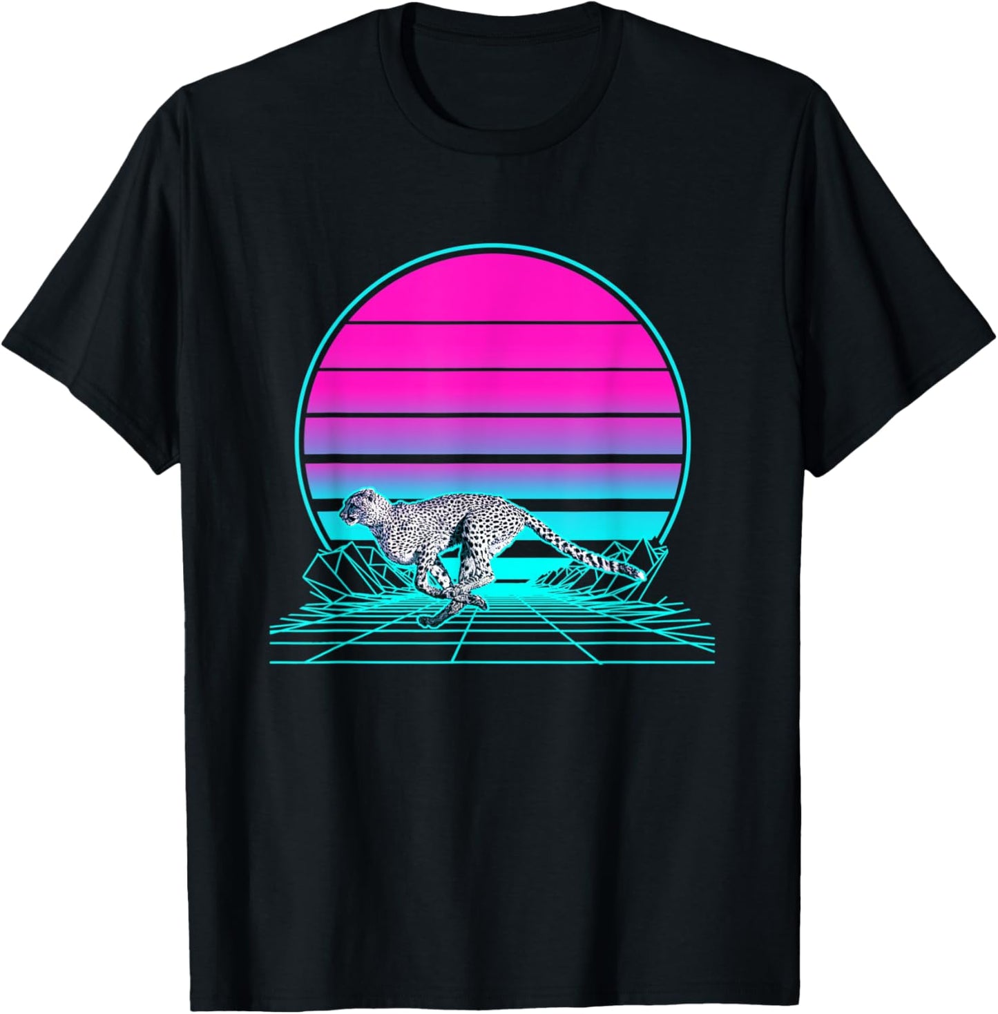 Vintage Retro Sunset Cheetah Apparel High Search Demand US Top Pick