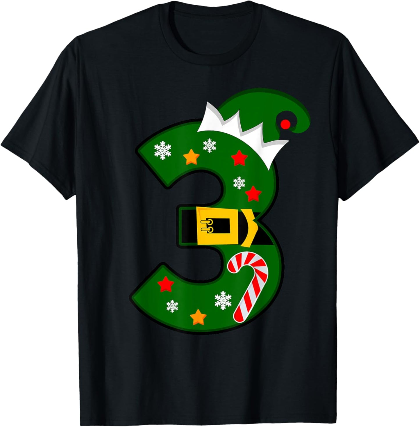 3 Year Old Christmas ELF 3rd Birthday Kids Cute Tee Funny Apparel | Google Shopping Optimized | Daily Wear Essential