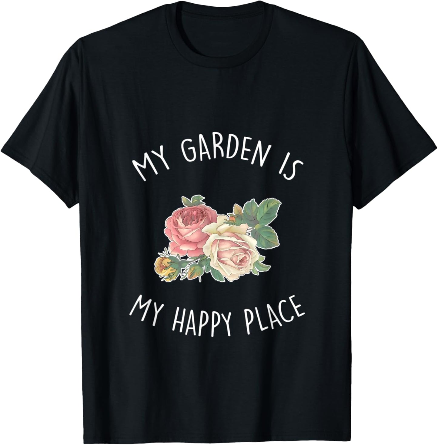 Women's Gardening Happy Place T-Shirt T-Shirt | High Search Volume | Top Rated Comfort