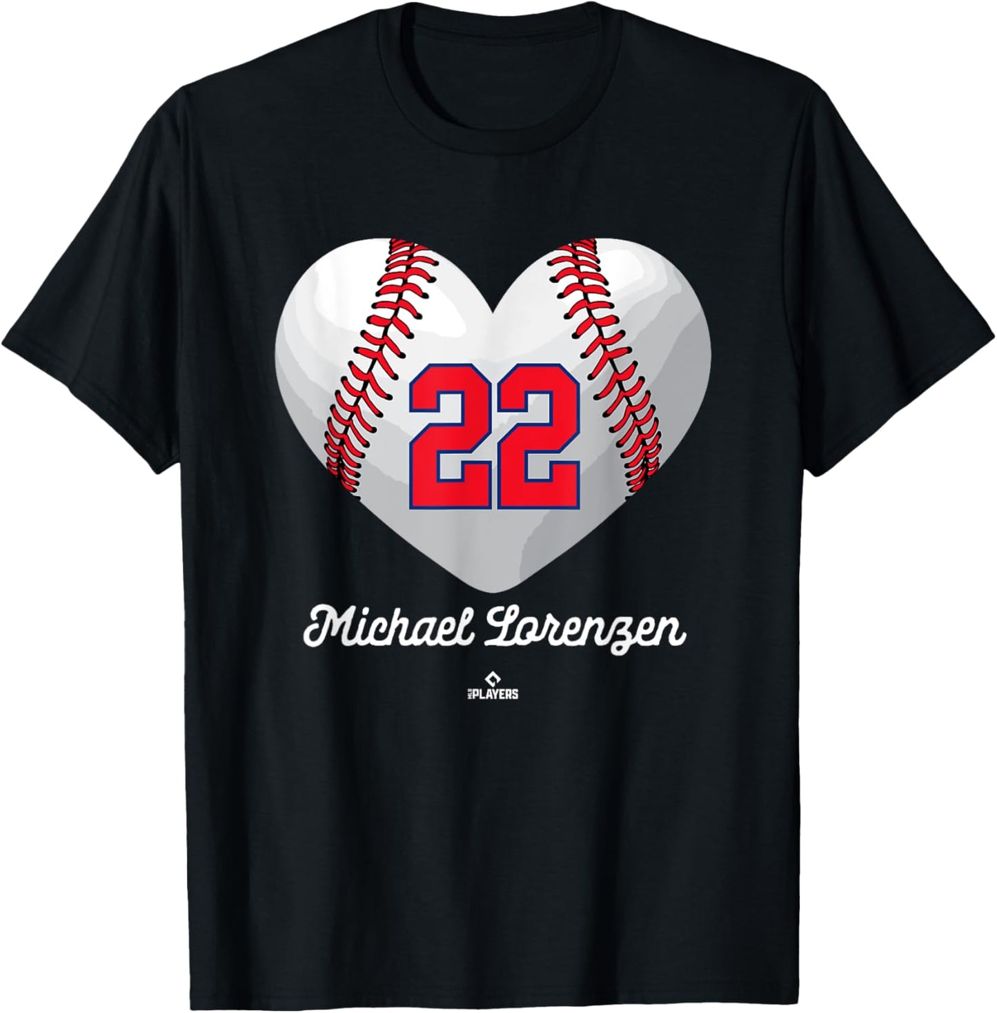 Baseball Heart Number Michael Lorenzen Philadelphia MLBPA Apparel | Viral Streetwear Style