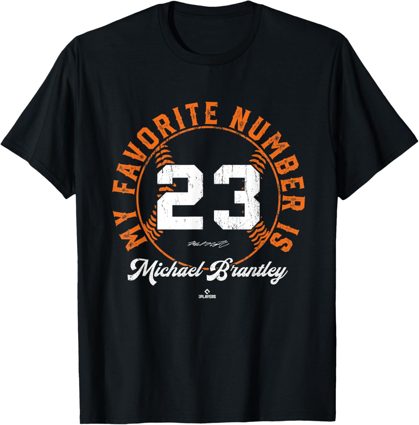My Favorite Number is 23 Michael Brantley Houston MLBPA Apparel | Perfect Gift Idea