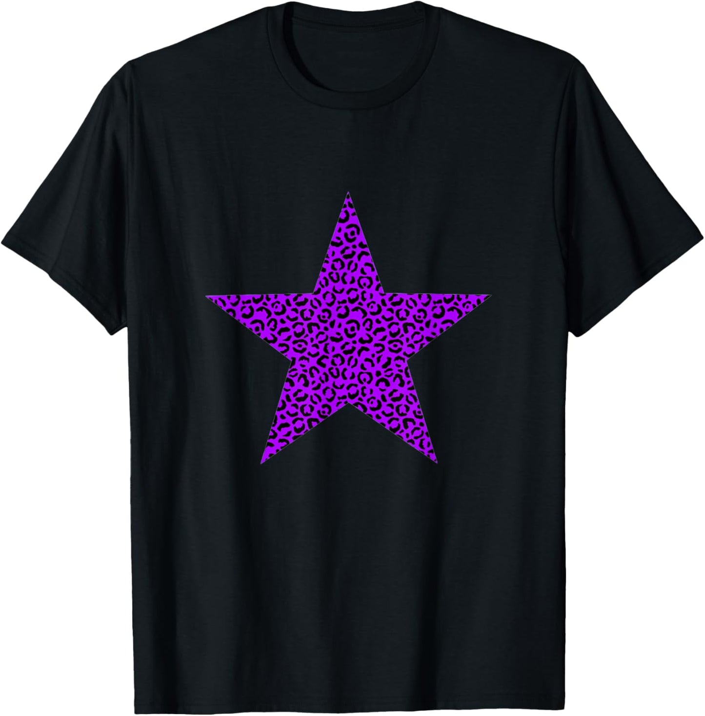 Black and Purple Cheetah Animal Print Star Apparel Premium Print Gift Ready
