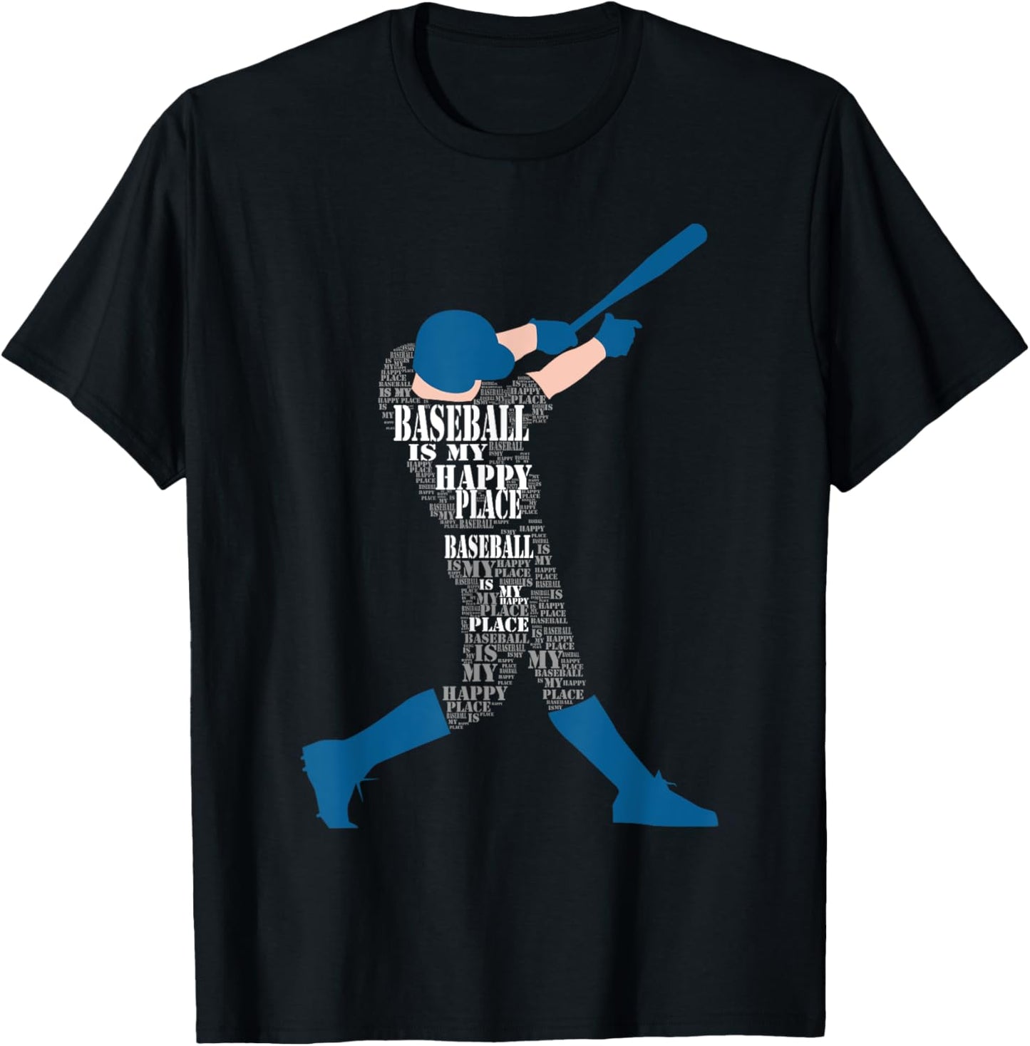 Baseball Is My Happy Place Tee Shirt T-Shirt | Trending 2025 | Aesthetic Casual Look