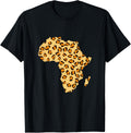 Africa Map Cheetah Safari African Apparel Comfort Fit Everyday Wear