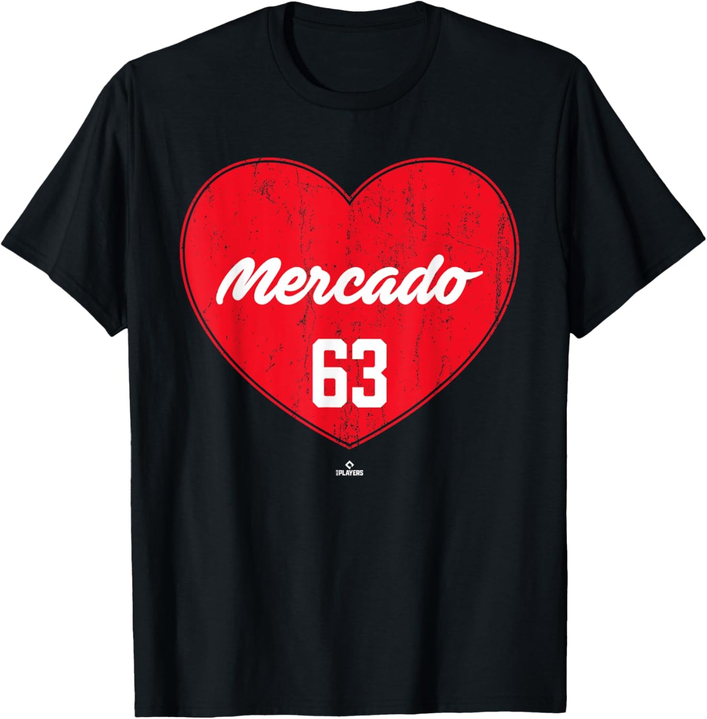 Distressed Heart Michael Mercado Philadelphia Baseball MLBPA Apparel | US Best Seller