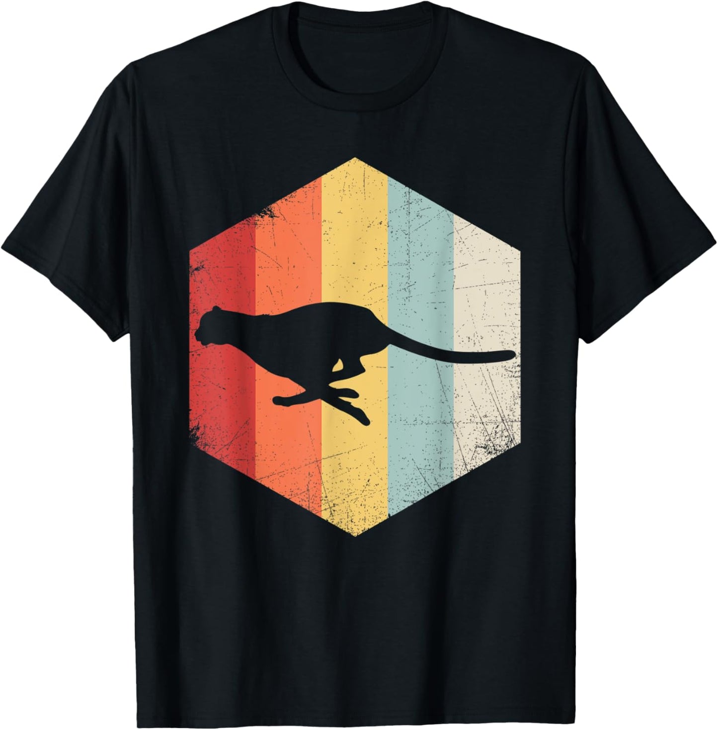 Cheetah Retro Distressed Animal Lover Apparel Streetwear Style Best Seller Look