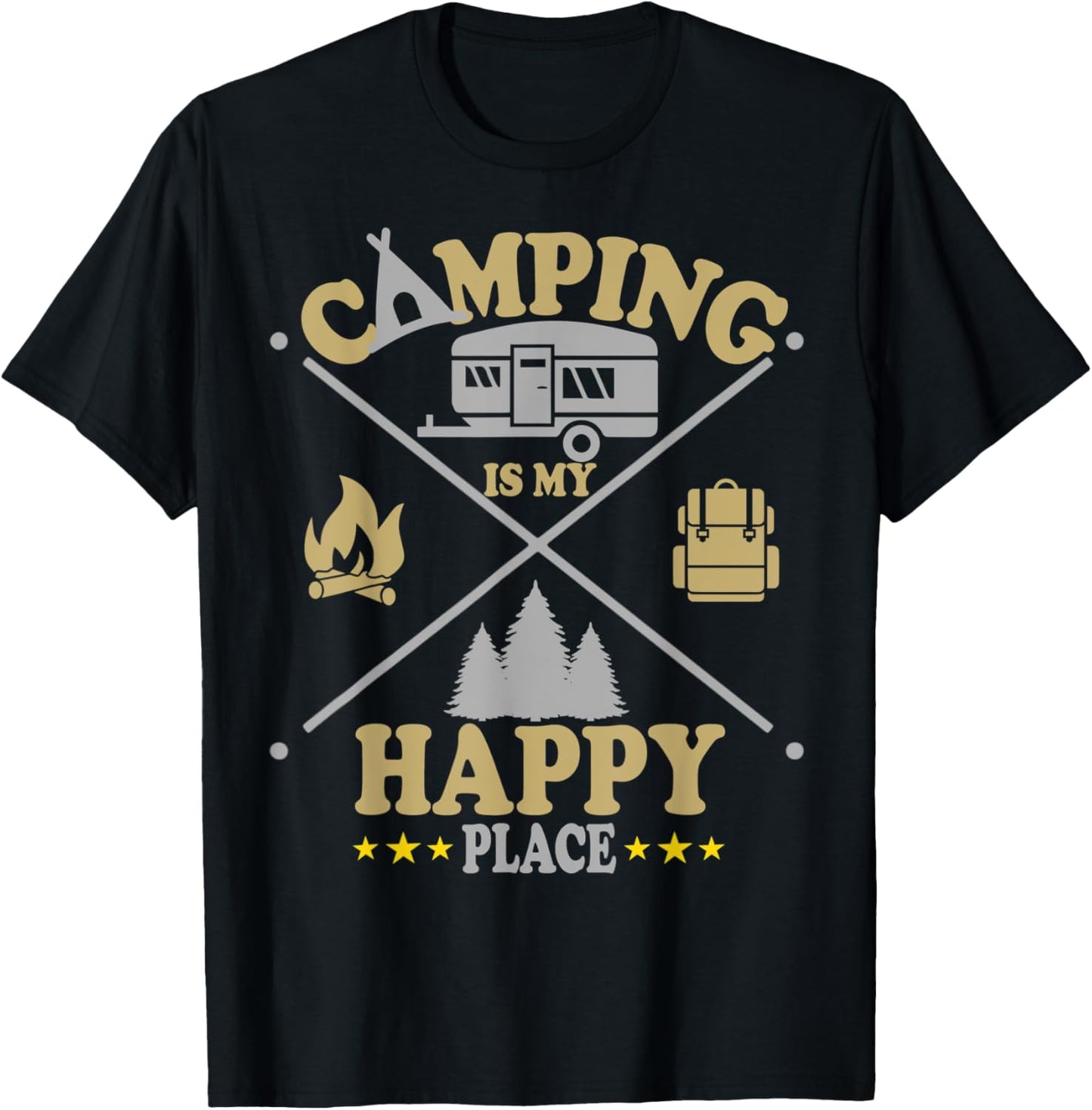 Camping is my happy place Apparel | Bestseller Style | Aesthetic Casual Look