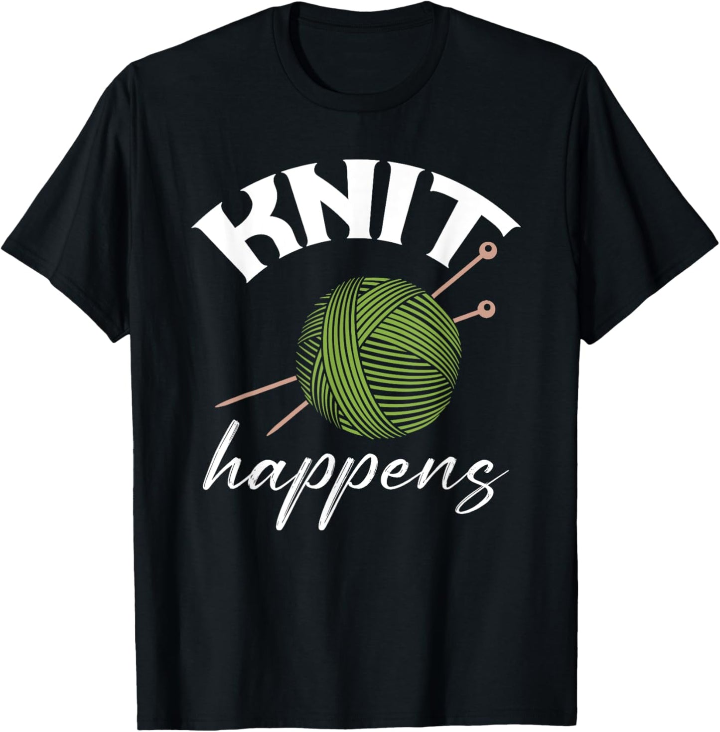 Knit Happens Funny Knitting Lover Yarn Grandma Mother's Day Yarn Supply | Top Rated | High CTR Title