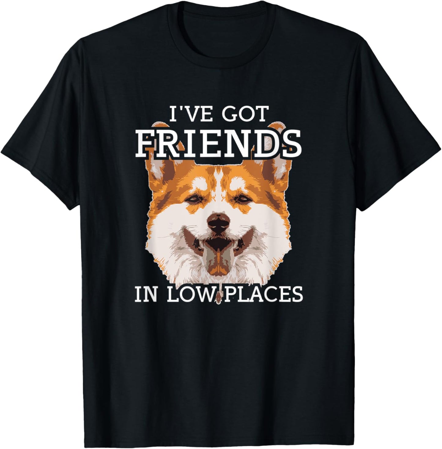 Funny Pembroke Welsh Corgi I've Got Friends in Low Places Apparel | High Search Volume | Top Rated Comfort