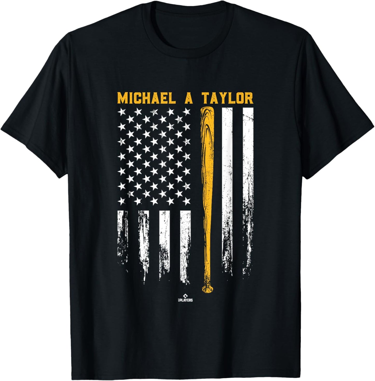 USA Flag Bat Michael A. Taylor Pittsburgh Baseball MLBPA Apparel | Perfect Gift Idea