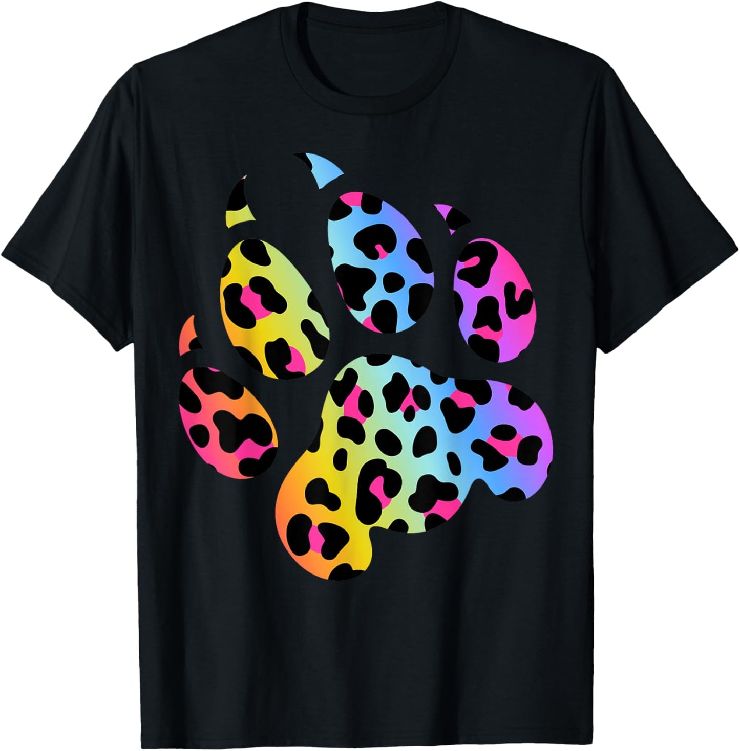 Paw Leopard Print Cool Tie Dye Animal Cheetah Leopard Print Apparel Viral TikTok Find Fan Favorite