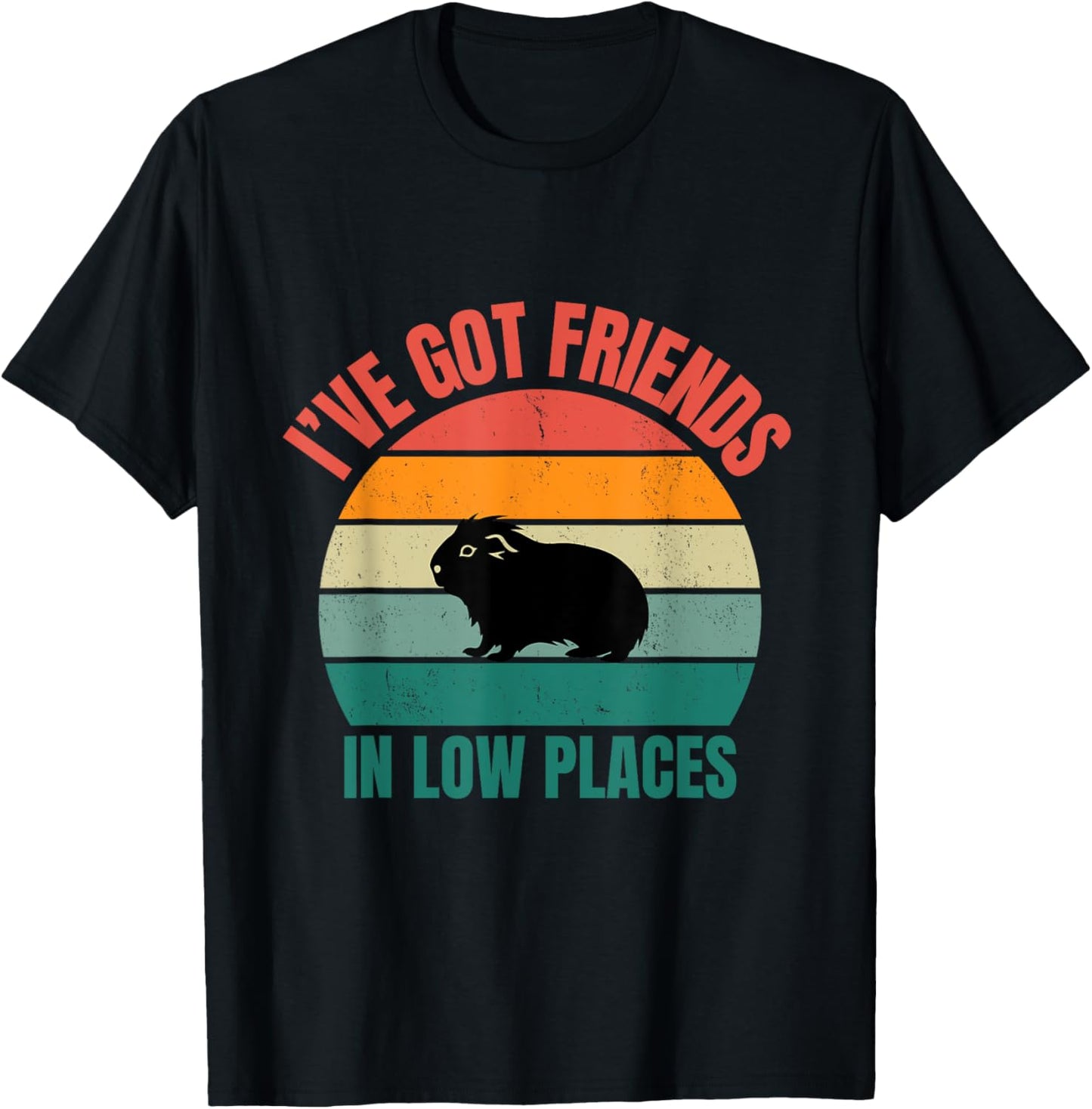 I've Got Friends In Low Places Guinea Pig Design Apparel | Trending 2025 | Customer Favorite