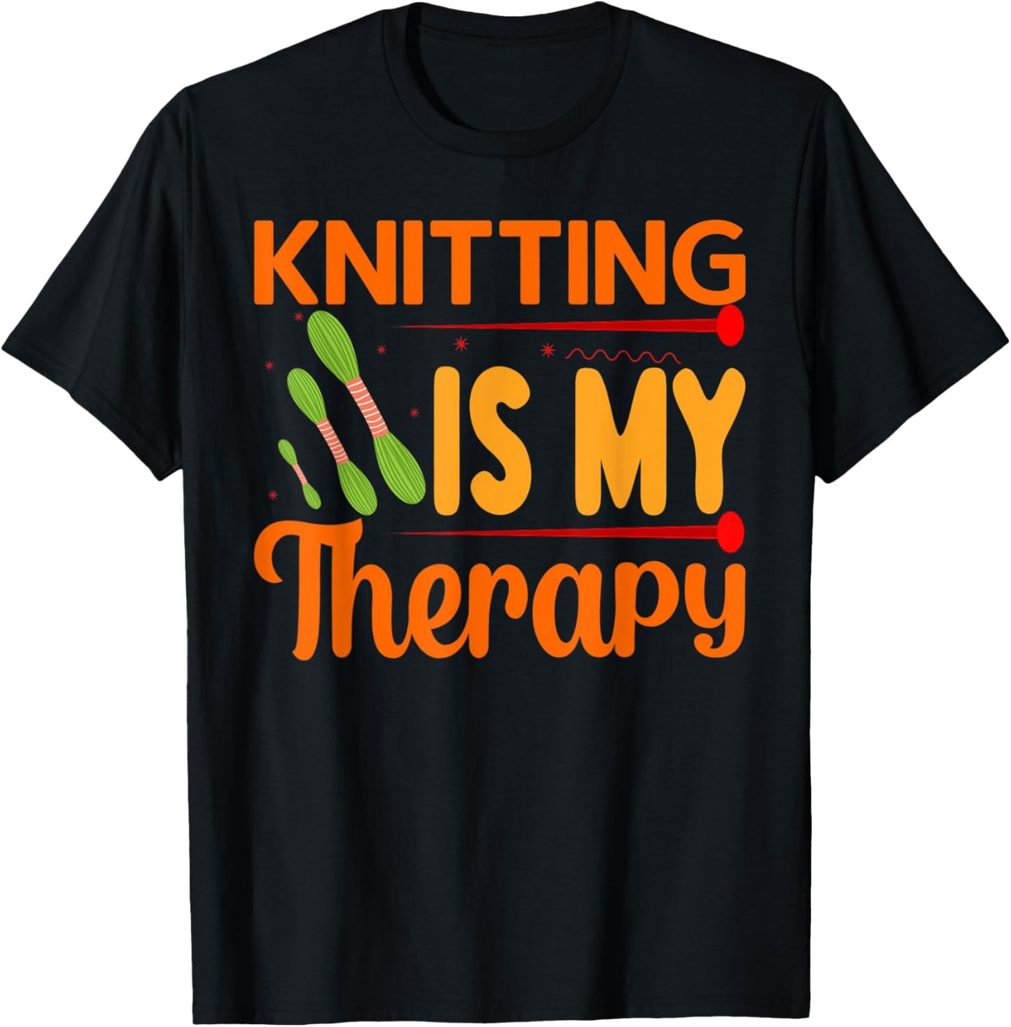 Knitting Is My Therapy Crochet Crocheting Yarn Knitting Yarn Supply | Premium Quality | Perfect for Crafters