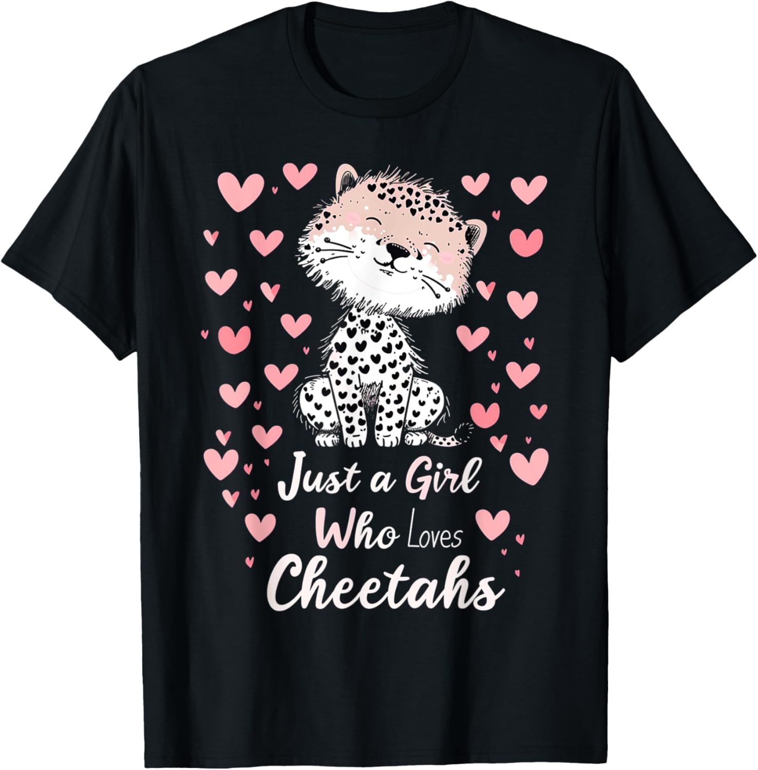 Just A Girl Who Loves Cheetahs Funny Cheetah Gifts Girls Apparel Trending US Best Seller Look