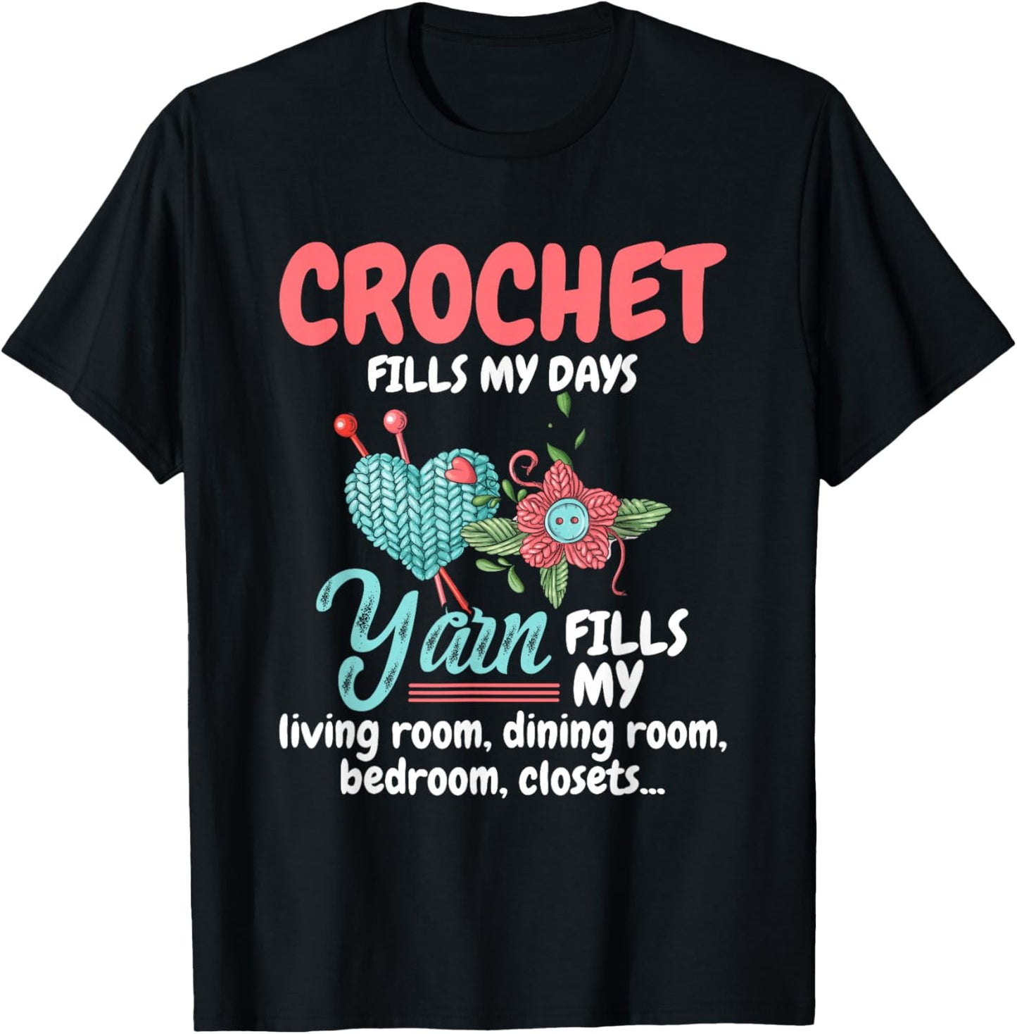 Crochet Yarn Fills My Days Yarn Fills Knitter Crochet Yarn Supply | Top Rated | Best Seller Choice