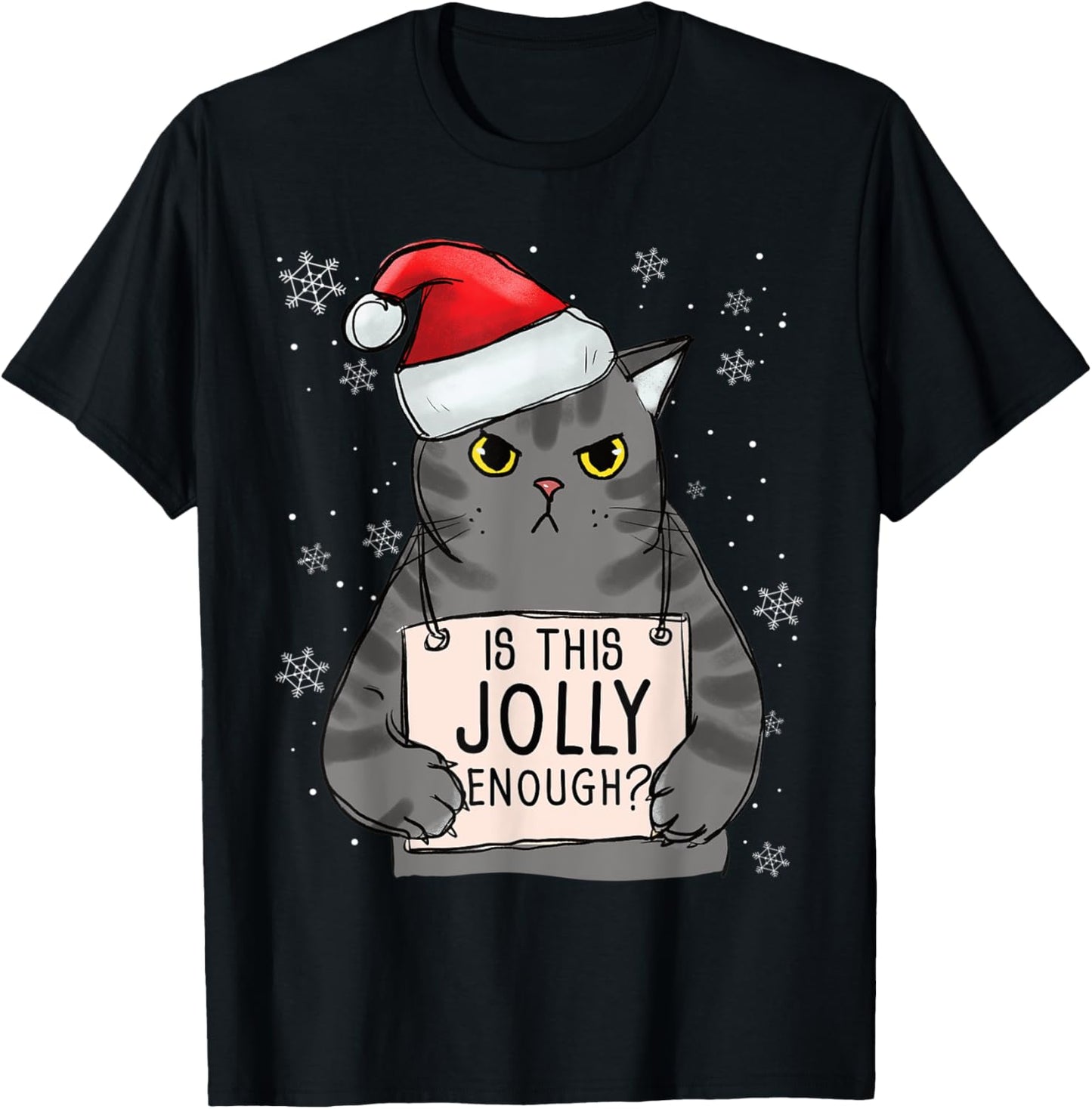 Christmas Cat Is This Jolly Enough Grumpy Christmas Men Women Kids Apparel | Bestseller Style | High CTR Boost
