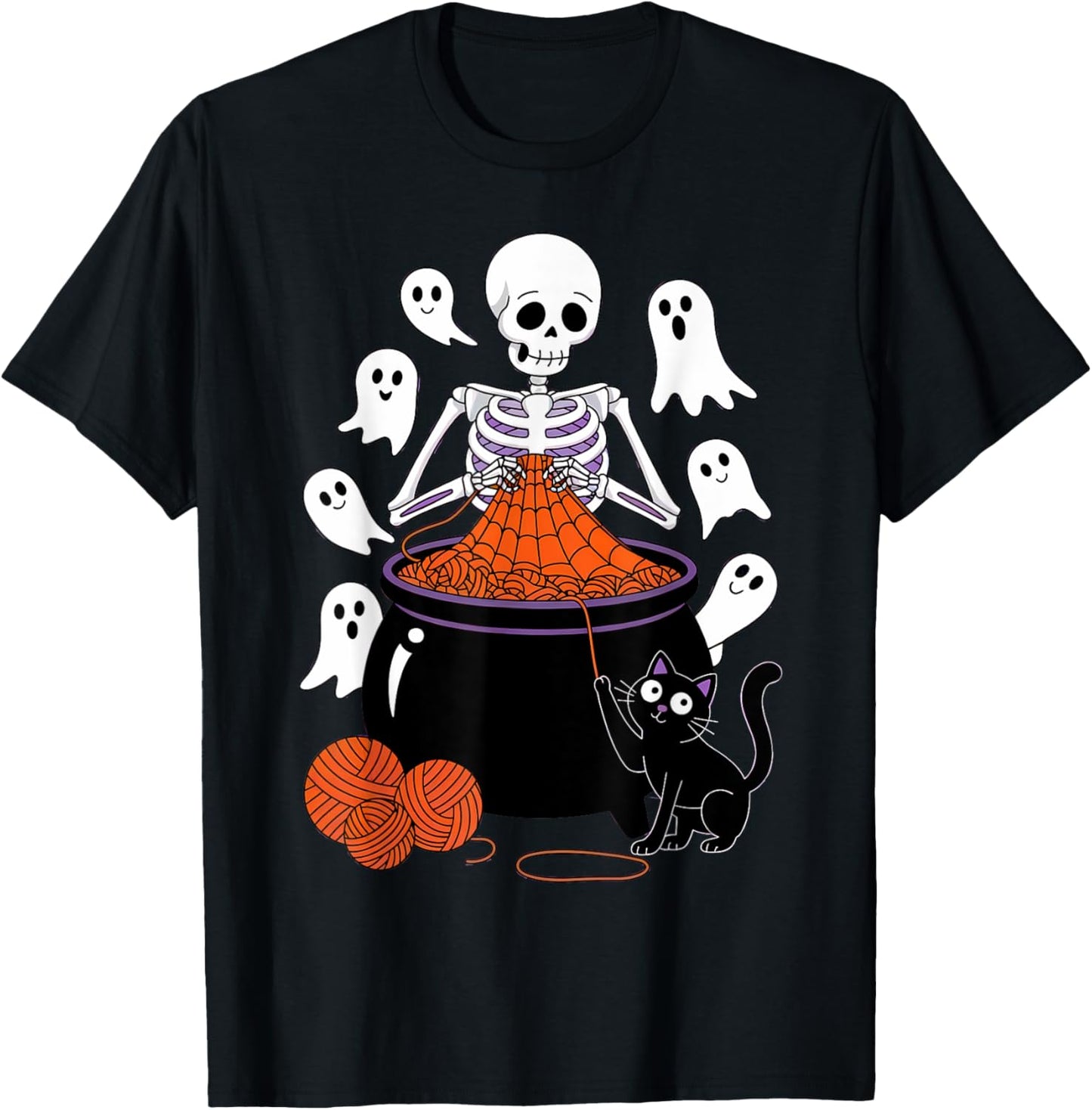 Crochet Halloween Skeleton Knitting Pumpkin Ghost Crocheter Yarn Supply | Premium Quality | Best Seller Choice