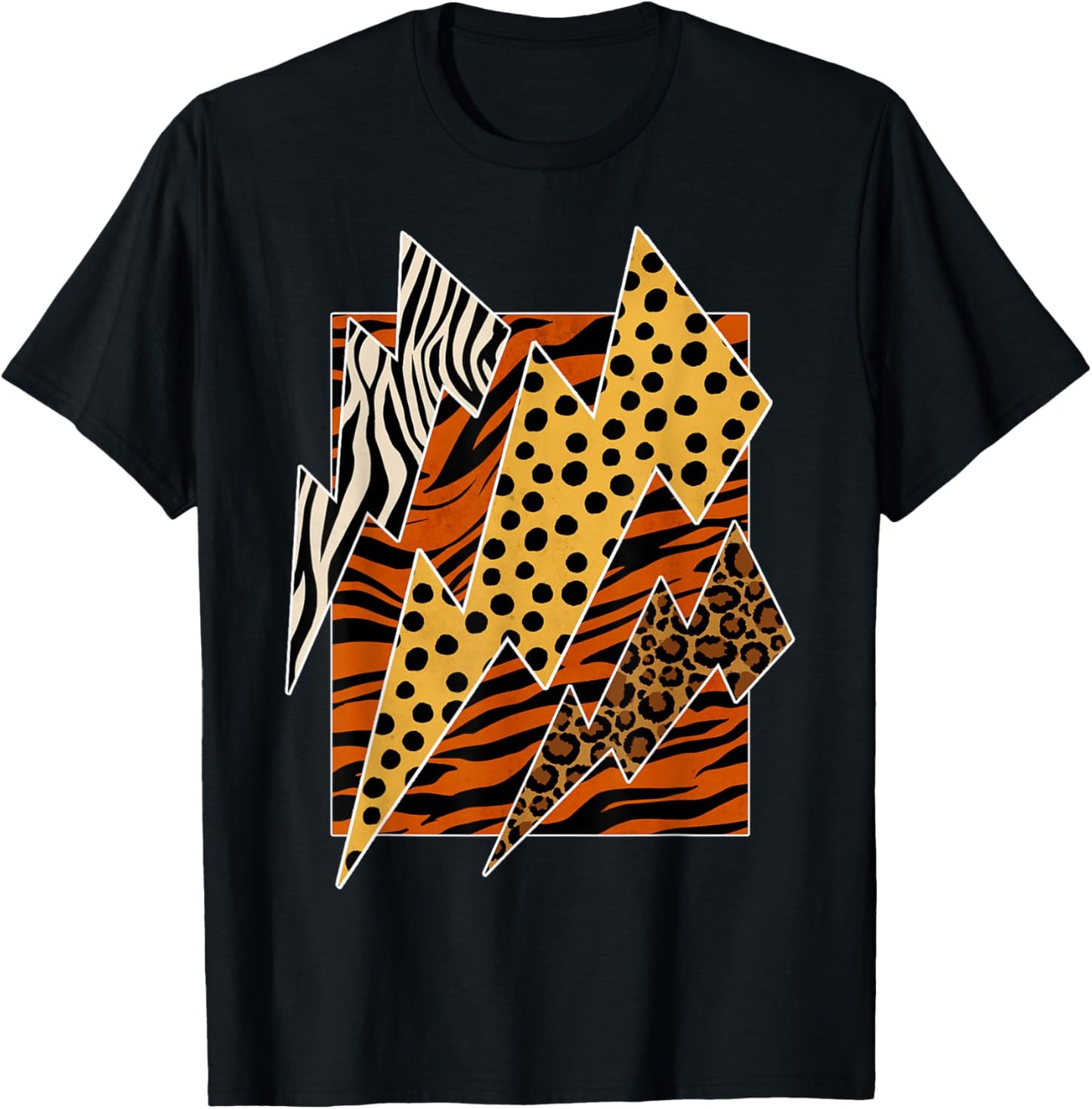 Tiger Leopard Cheetah Zebra Lightning Animal Print Safari Apparel Premium Print US Top Pick