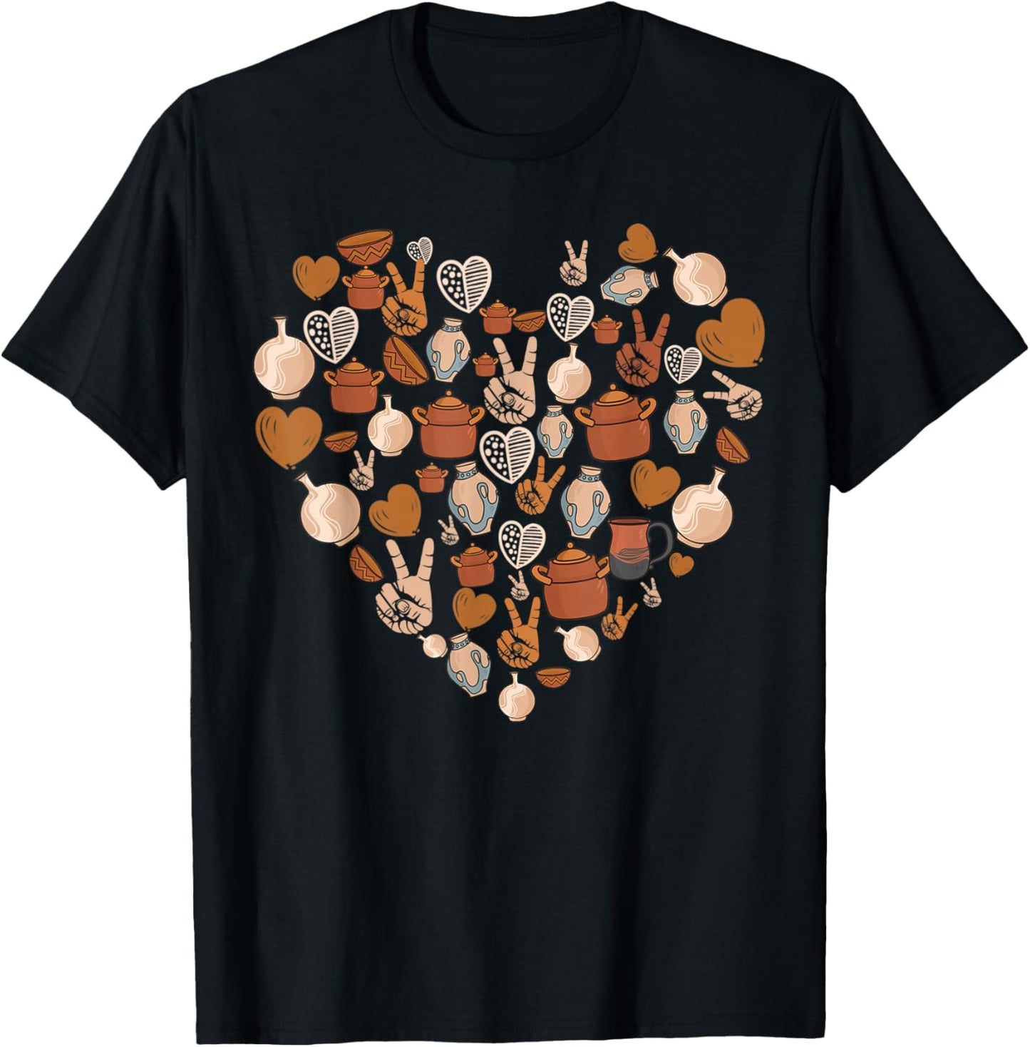 Peace Love Pottery Art Maker Support Ceramic Artist Apparel | Best Seller Pick | Aesthetic Fit
