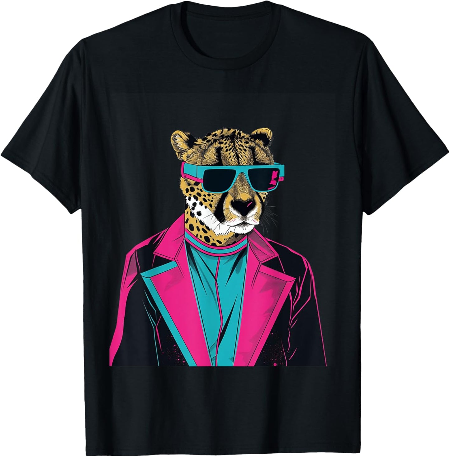 Stylish Cheetah Hipster Retro Design Apparel Comfort Fit US Top Pick