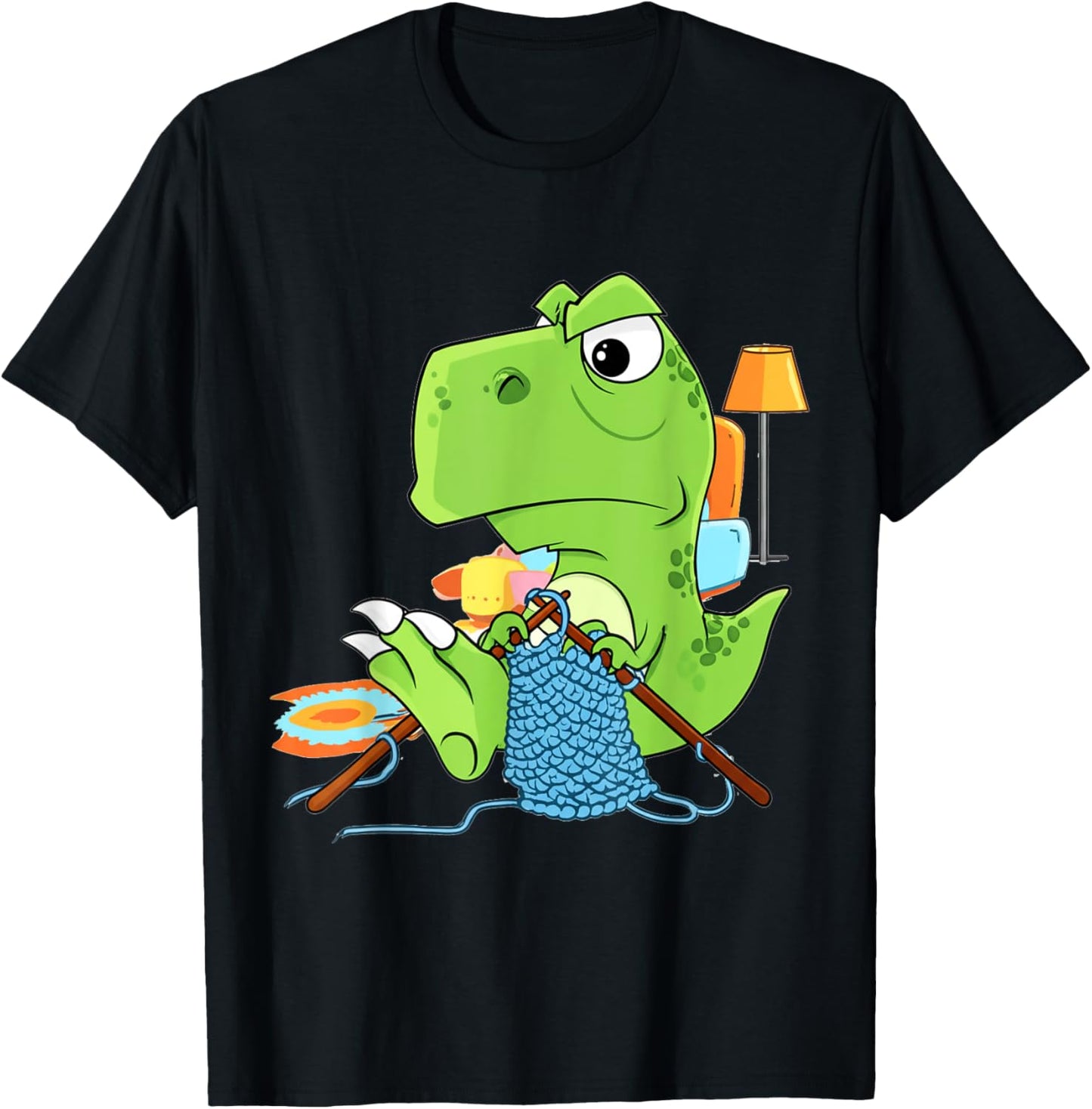 Knitting T-Rex Dinosaur - Funny Crochet Yarn Knitter Yarn Supply | Trending 2025 | Perfect for Crafters
