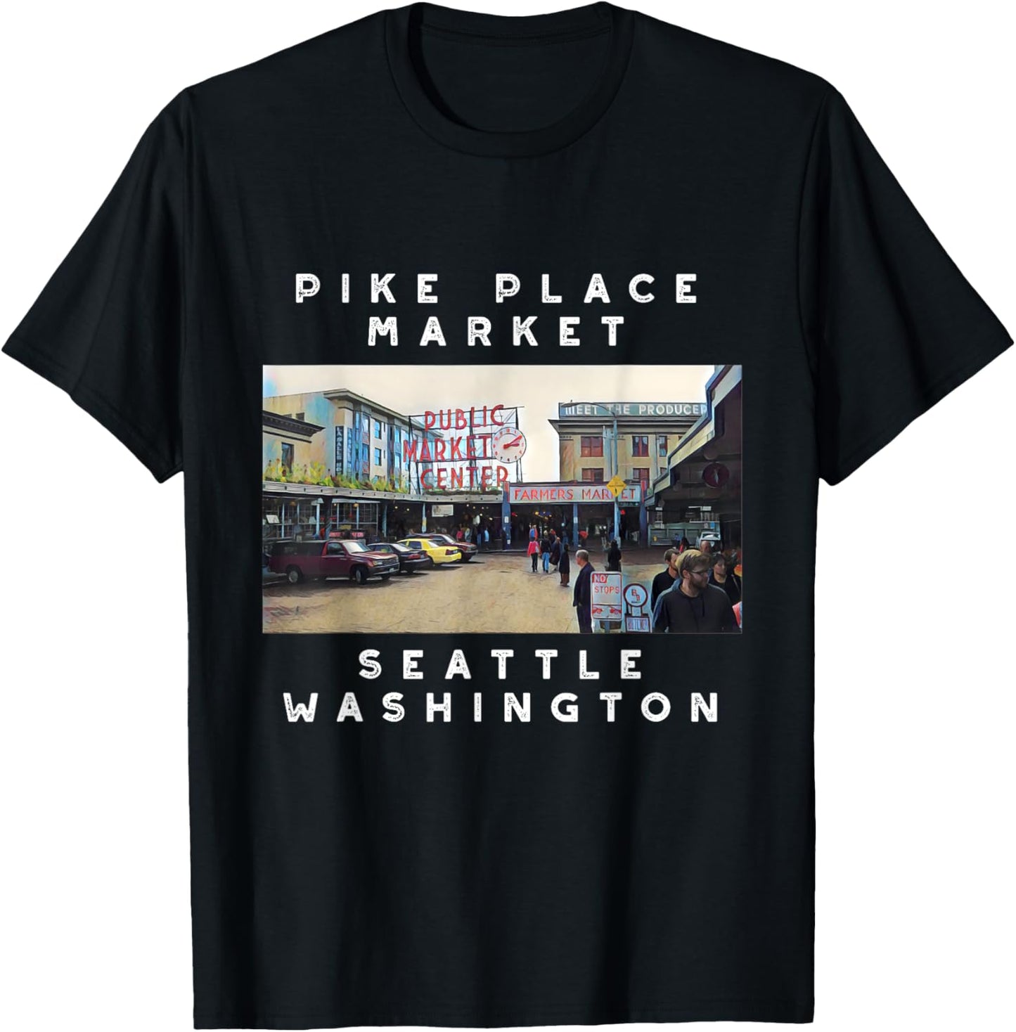 Seattle Pike Place Market Image Shirt T-Shirt | High Search Volume | Perfect Gift Choice