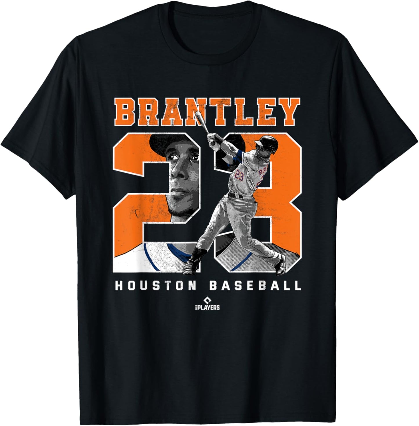 Number and Portrait Michael Brantley Houston MLBPA Apparel | Trending 2025