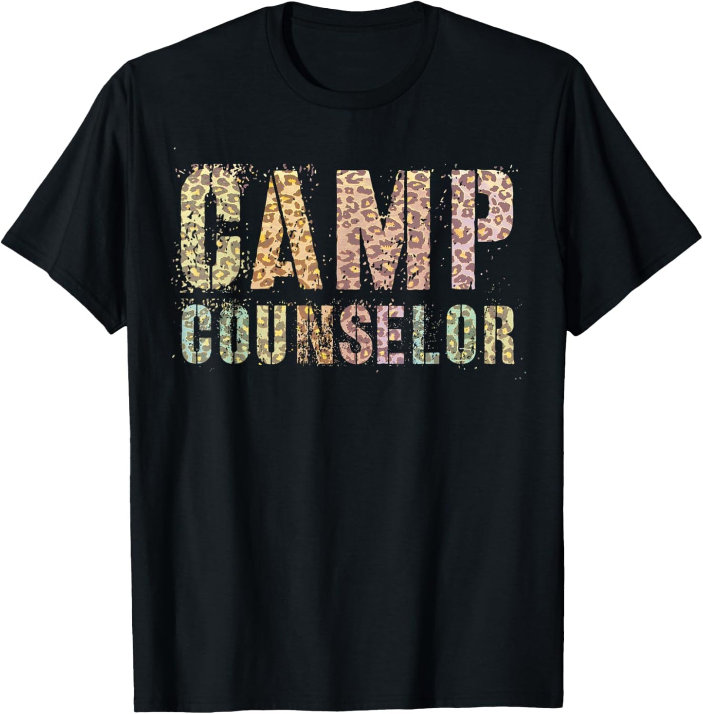 CAMP COUNSELOR Leopard Print Summer Teacher Instructor Coach Apparel Trending US Everyday Wear