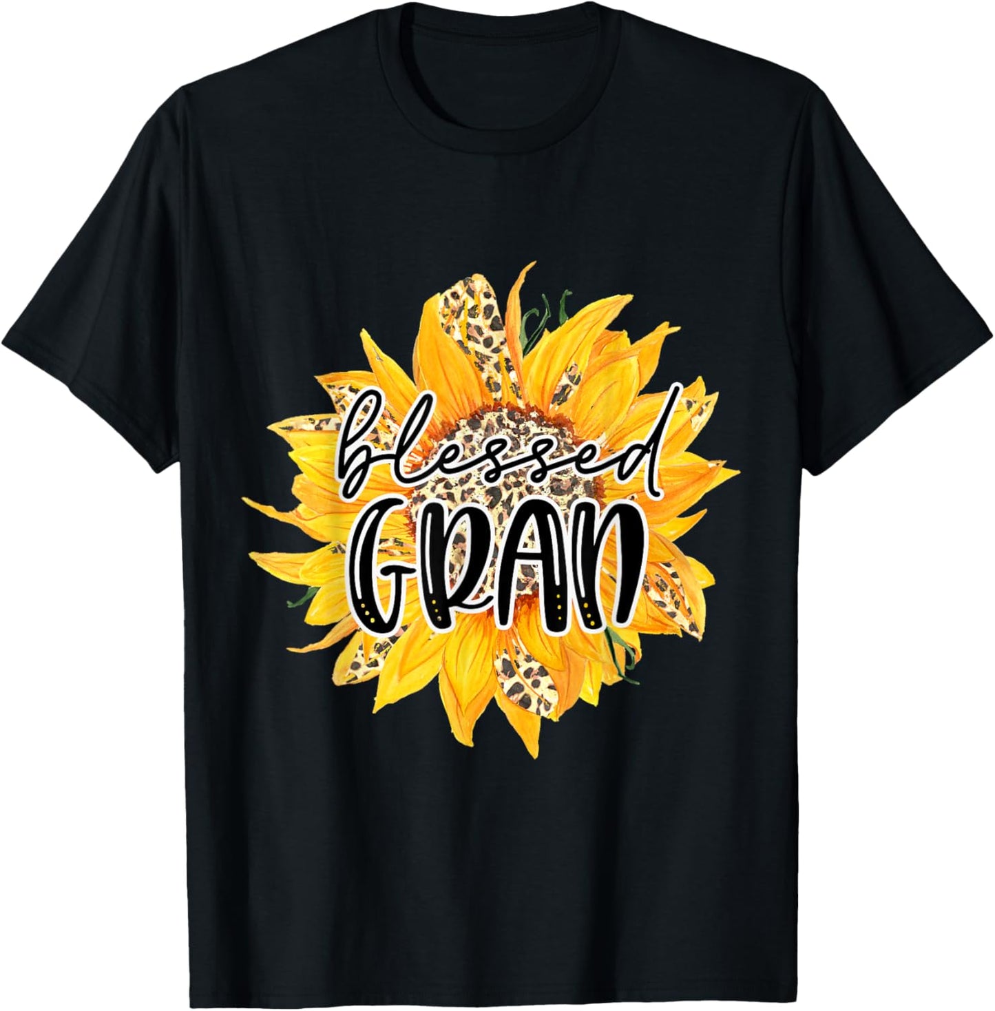 Blessed GRAN Leopard Cheetah Sunflower Grandma Trendy Apparel Premium Print Hot Right Now