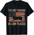 Dachshund I've Got Friends In Low Places Wiener Dog Vintage Men Women Kids Apparel | High Search Volume | Perfect Gift Choice