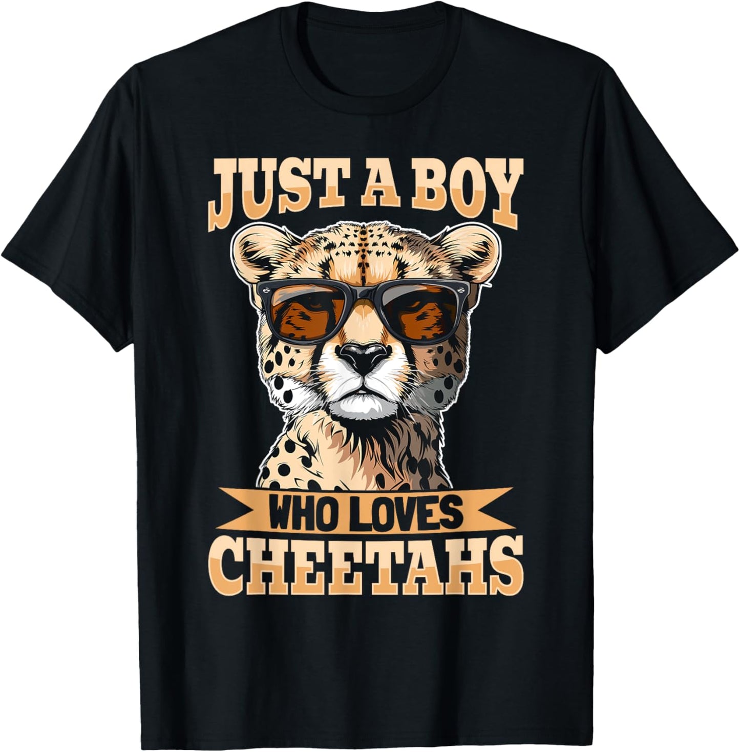 Funny Cheetah Animal Just A Boy Who Loves Cheetahs Apparel Viral TikTok Find Everyday Wear