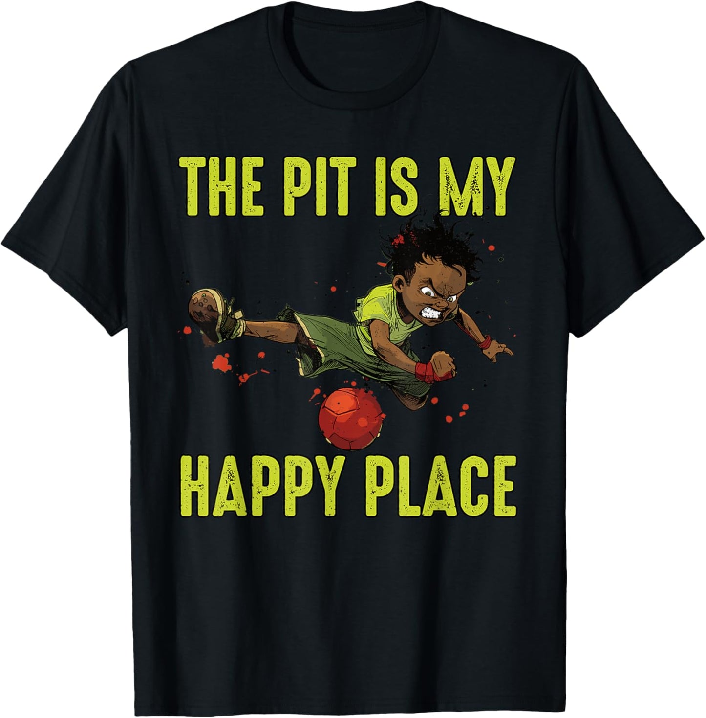 The Pit Is My Happy Place Sports Kid Playing Gaga Ball Apparel | High Search Volume | Customer Favorite